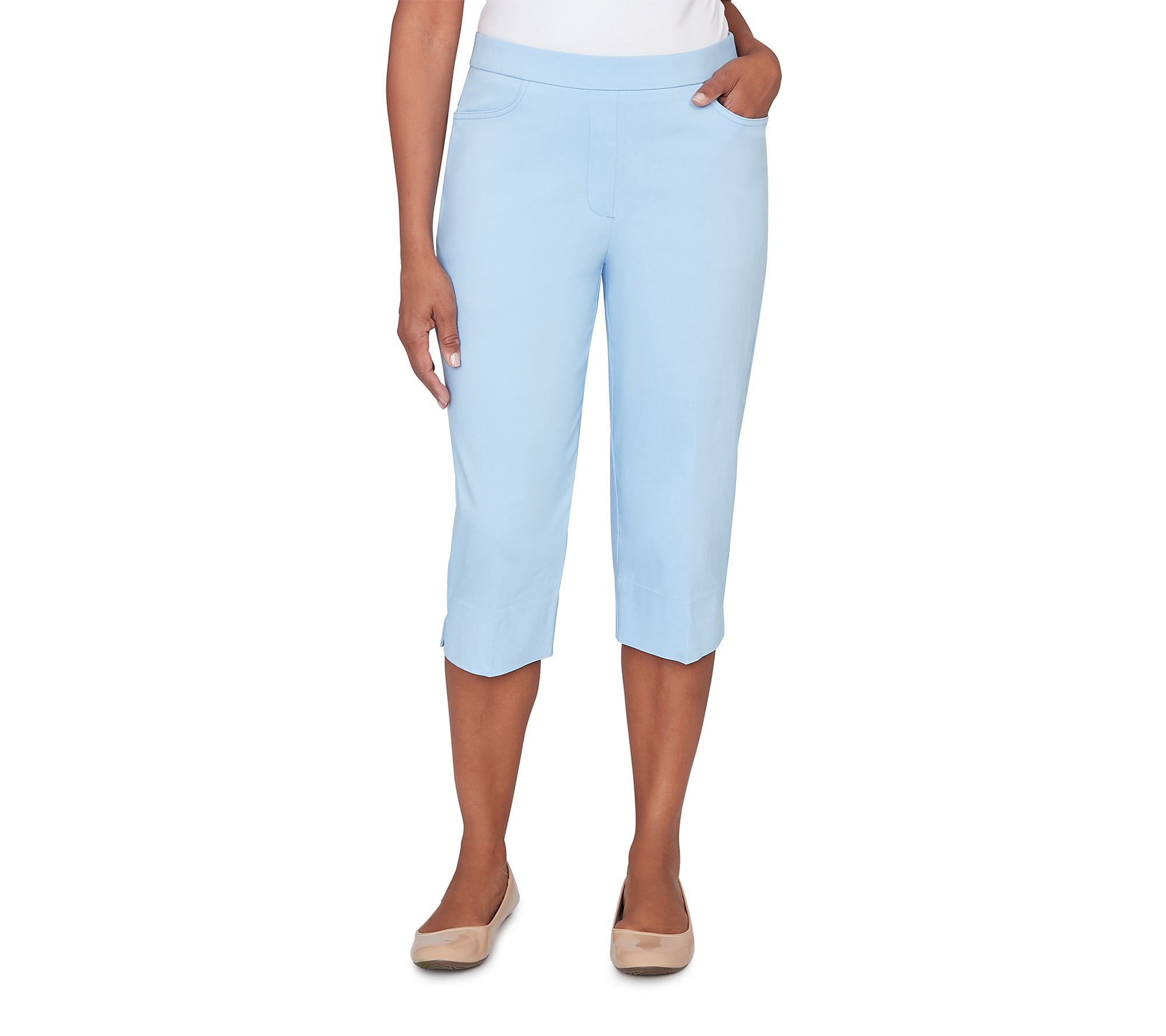 Alfred Dunner Petite Pastel Millenium Allure Clamdigger Pant