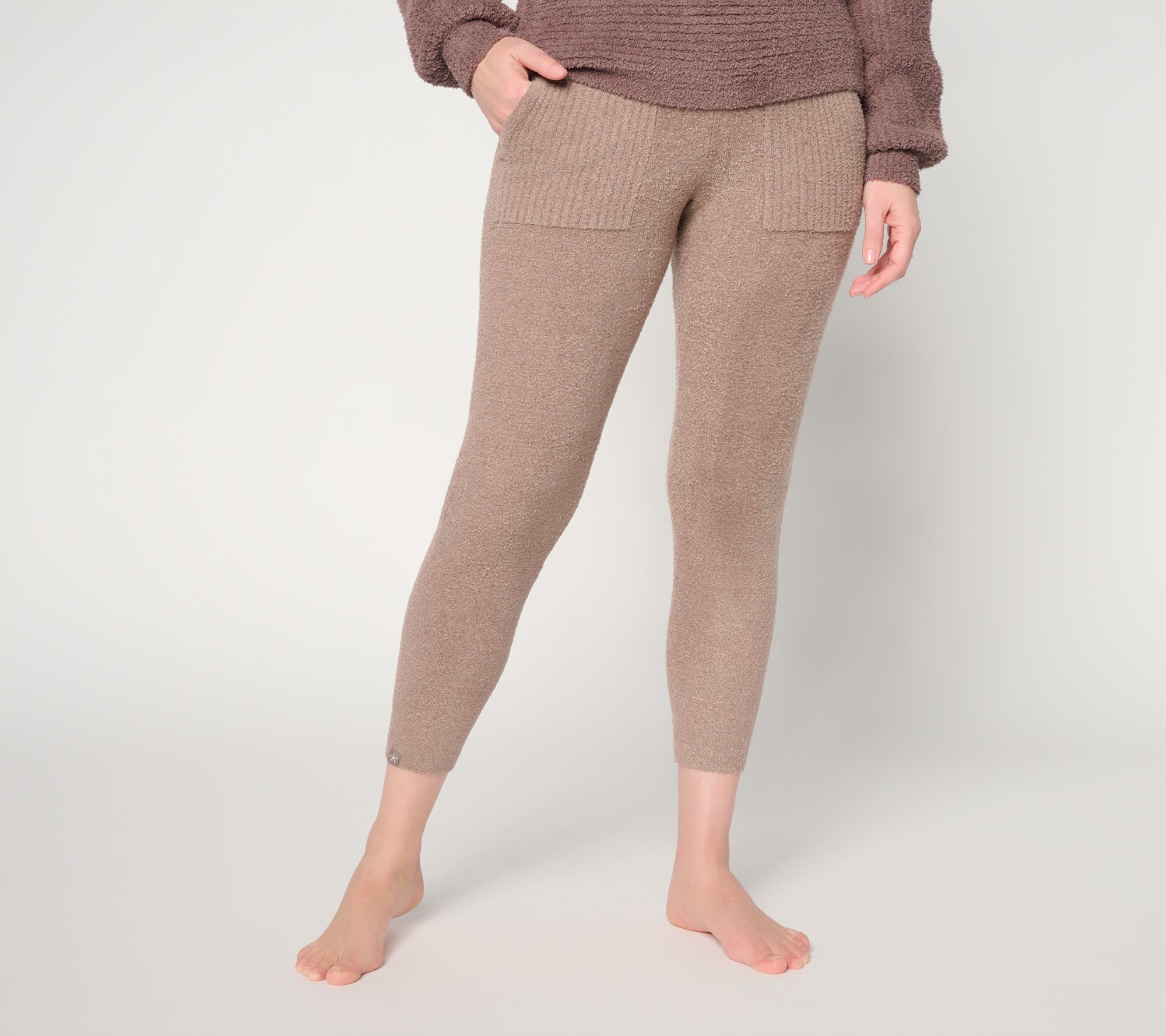 "As Is" Barefoot Dreams Pet CozyChic Lite Patch Pocket Jogger