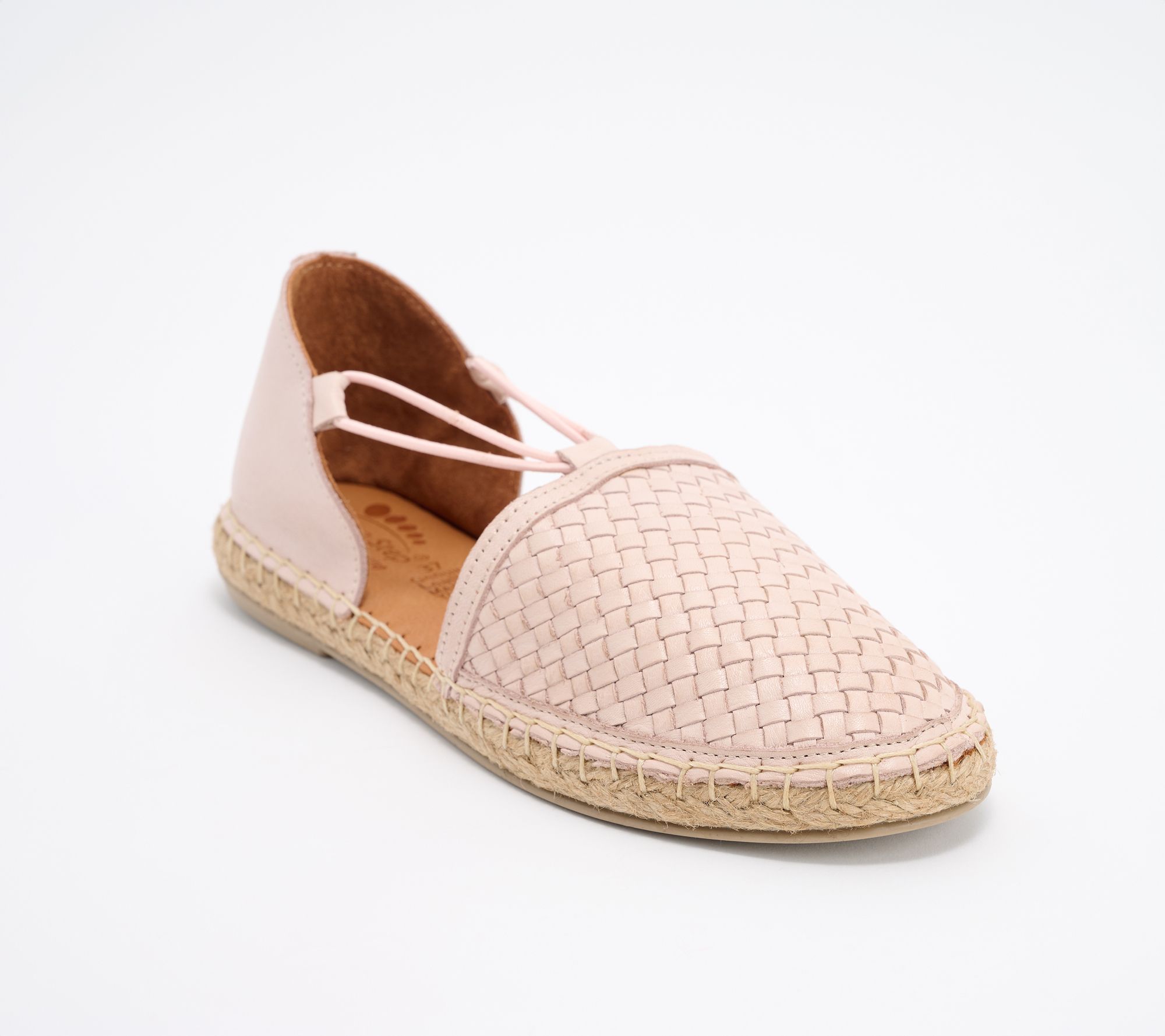 Spring Step Woven Leather Slip-Ons - Clovae