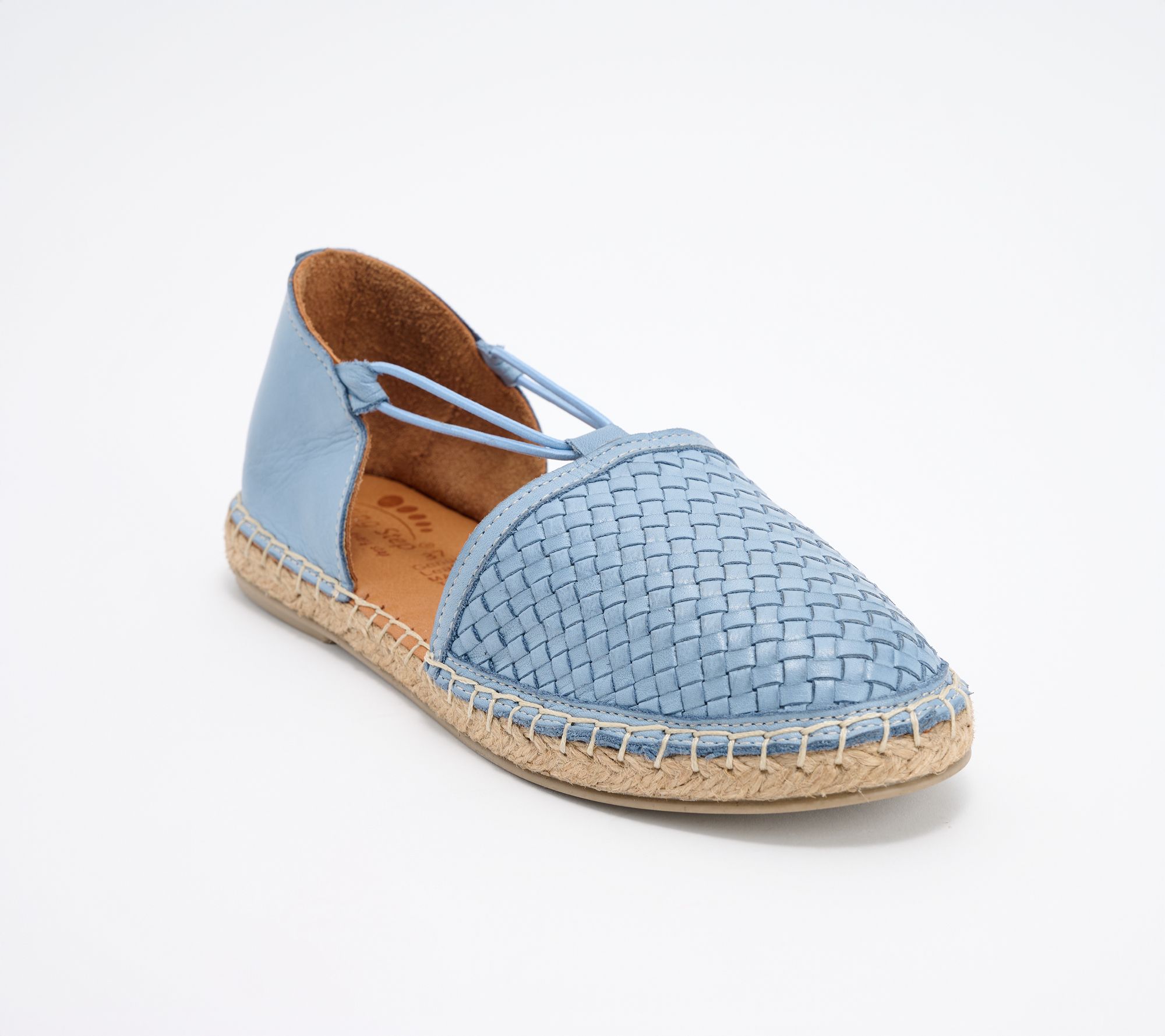 Spring Step Woven Leather Slip-Ons - Clovae
