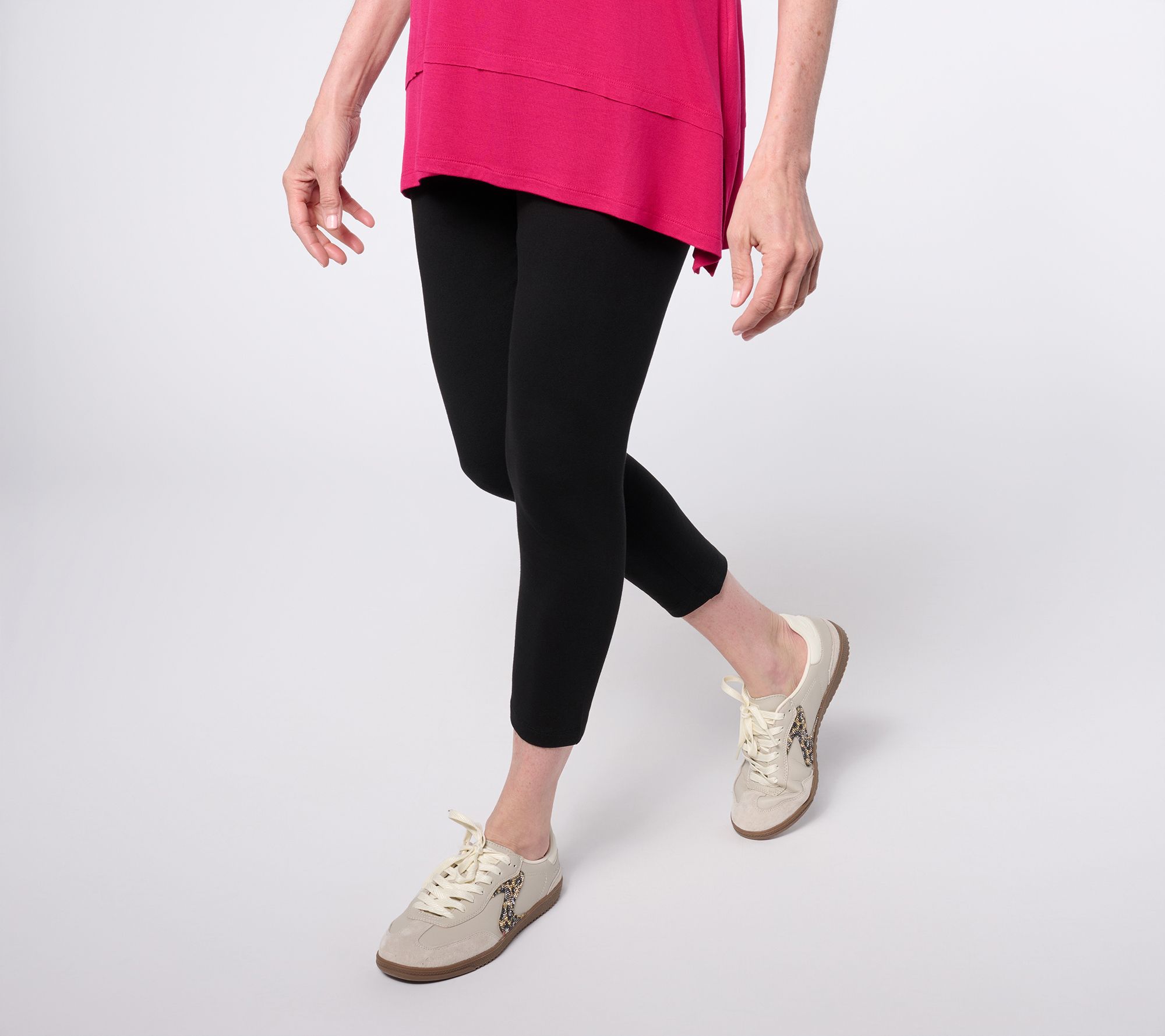 LOGO Layers by Lori Goldstein Regular Cropped Leggings