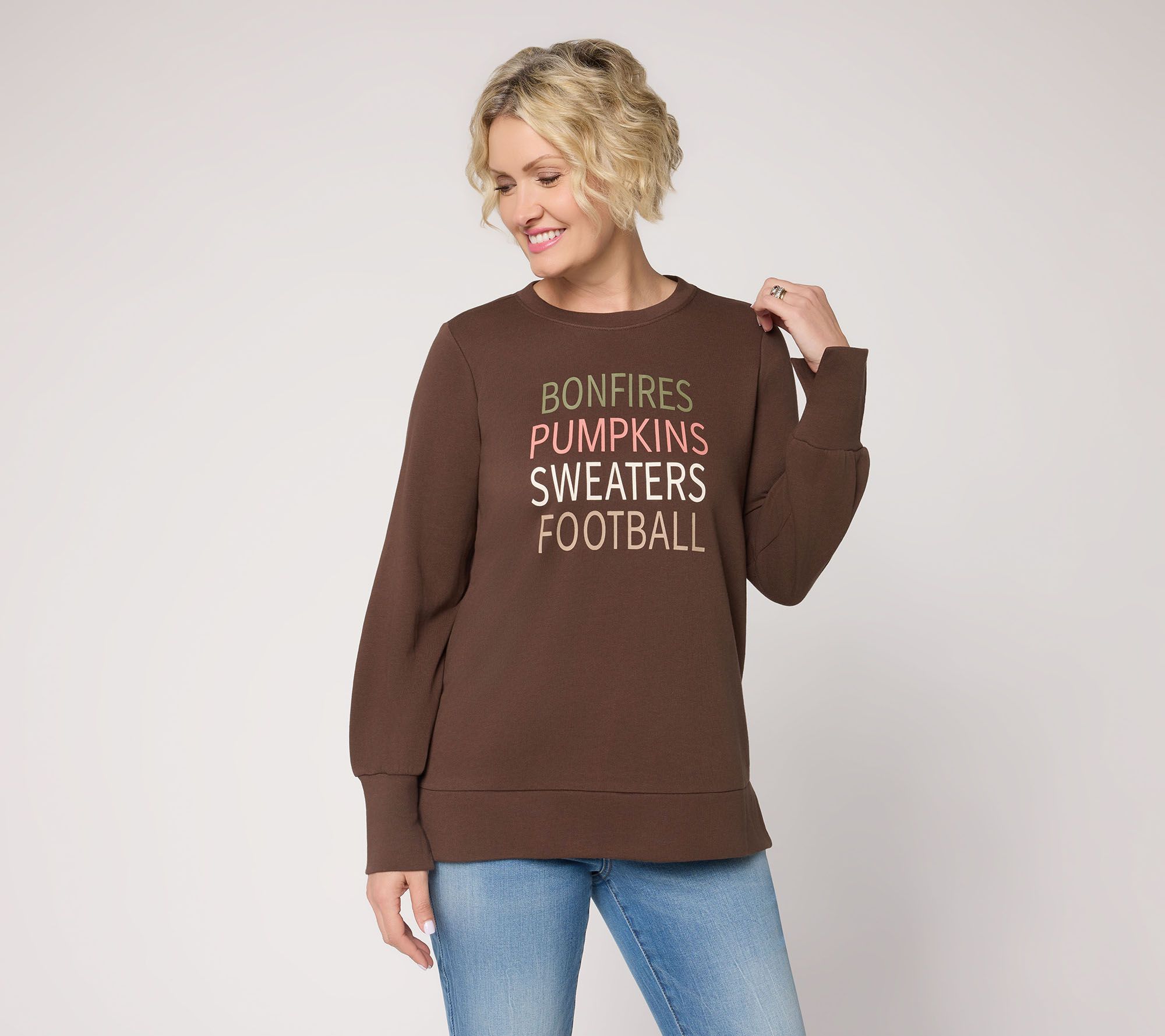 Belle by Kim Gravel French Terry Falling for Fall Top