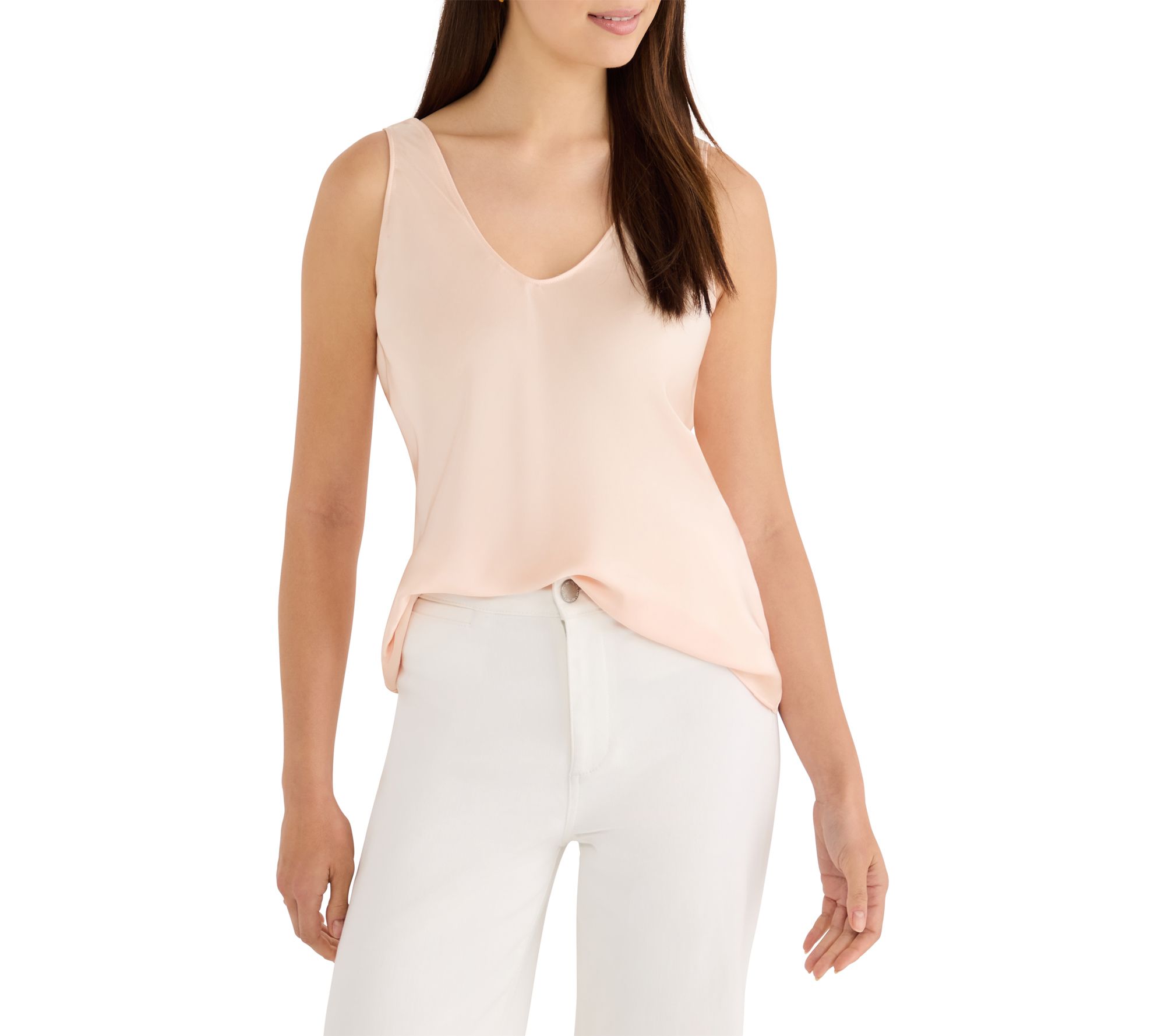 NIC+ZOE Day Gloss Woven Scoop Tank