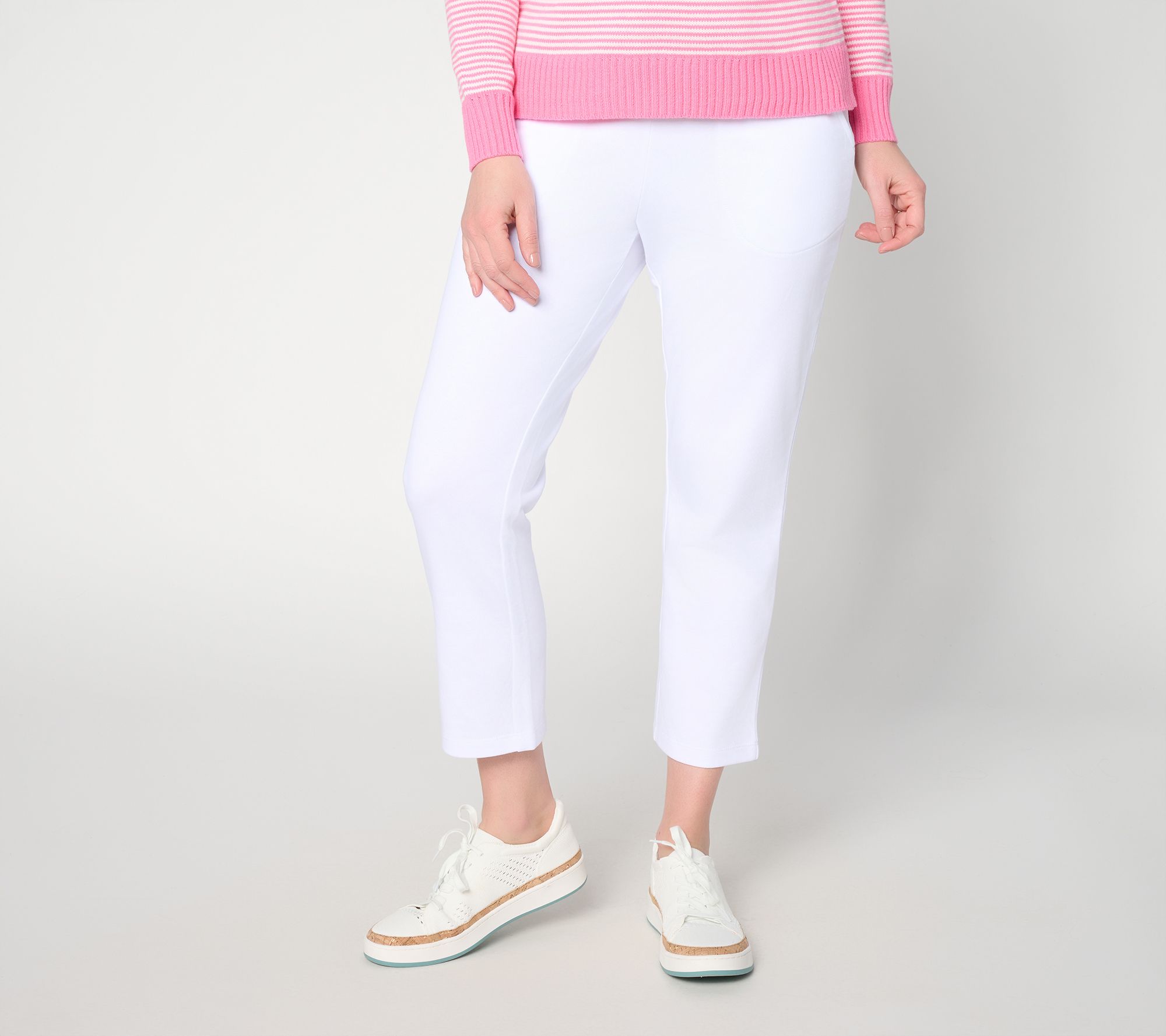 "As Is" Belle Beach by Kim Gravel Regular Seaside Sweats Drawstring Crop