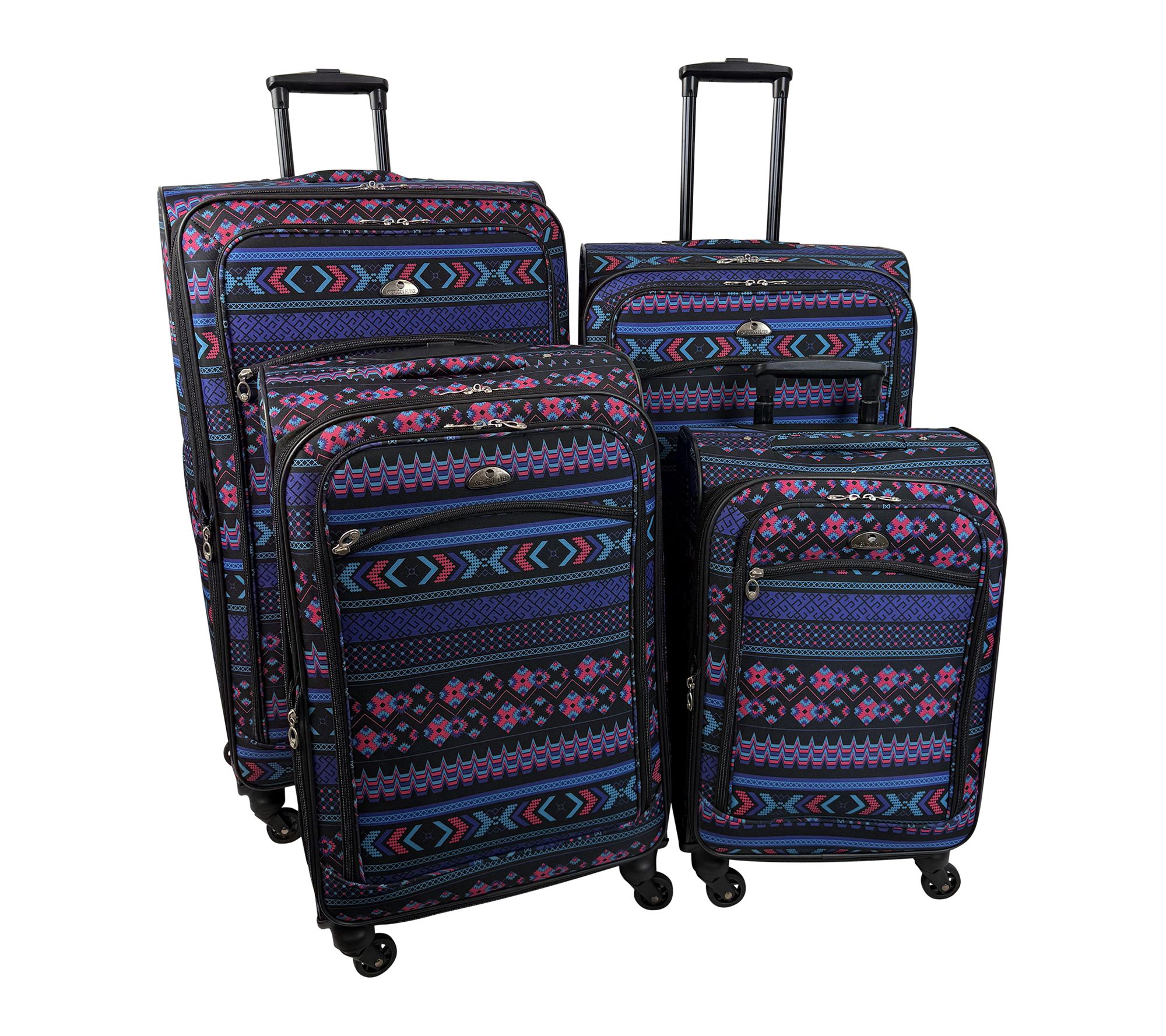 American Flyer Navajo 4-Piece Luggage Set