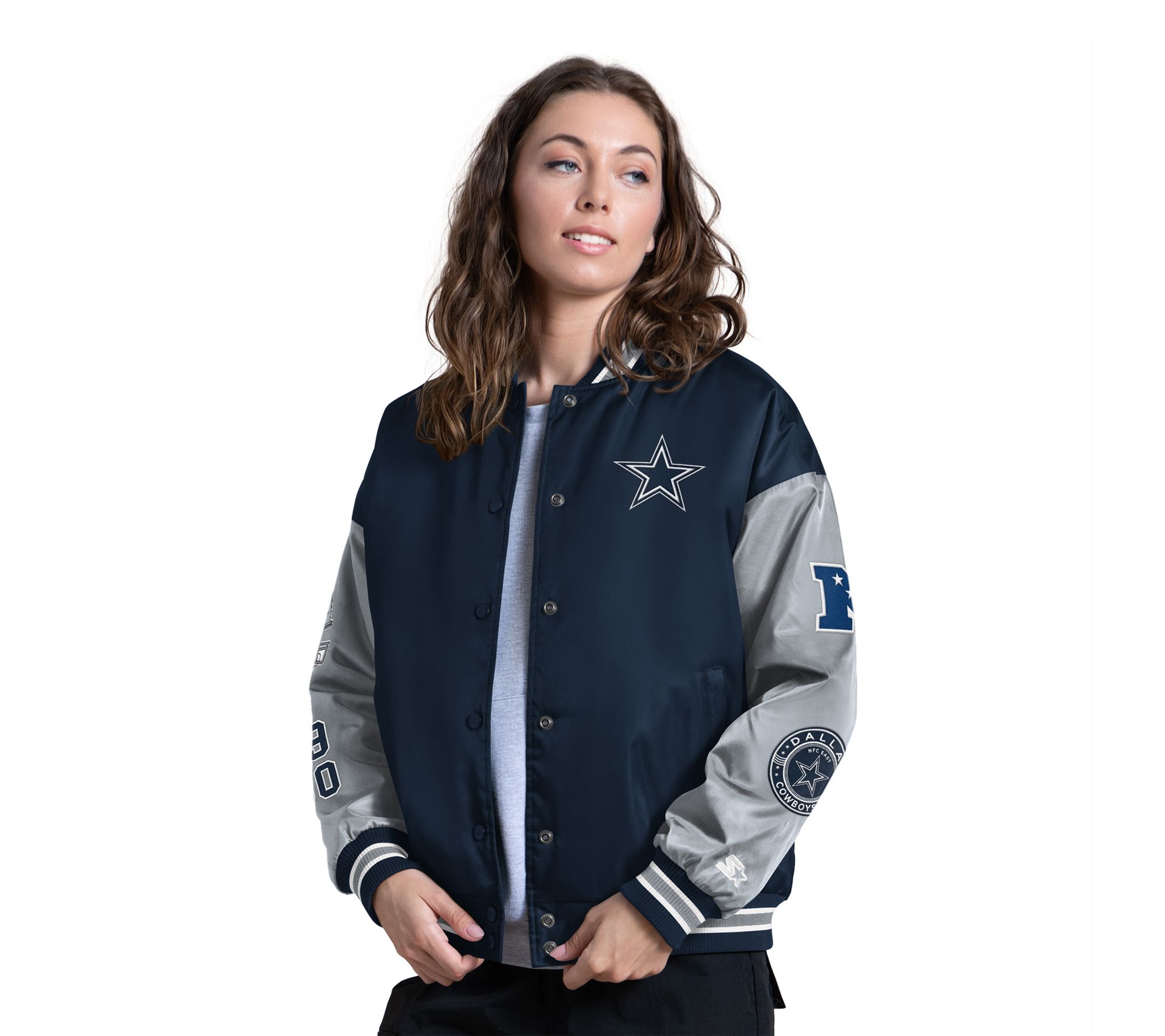 NFL Officially Licensed Dallas Starter Women's Satin Jacket