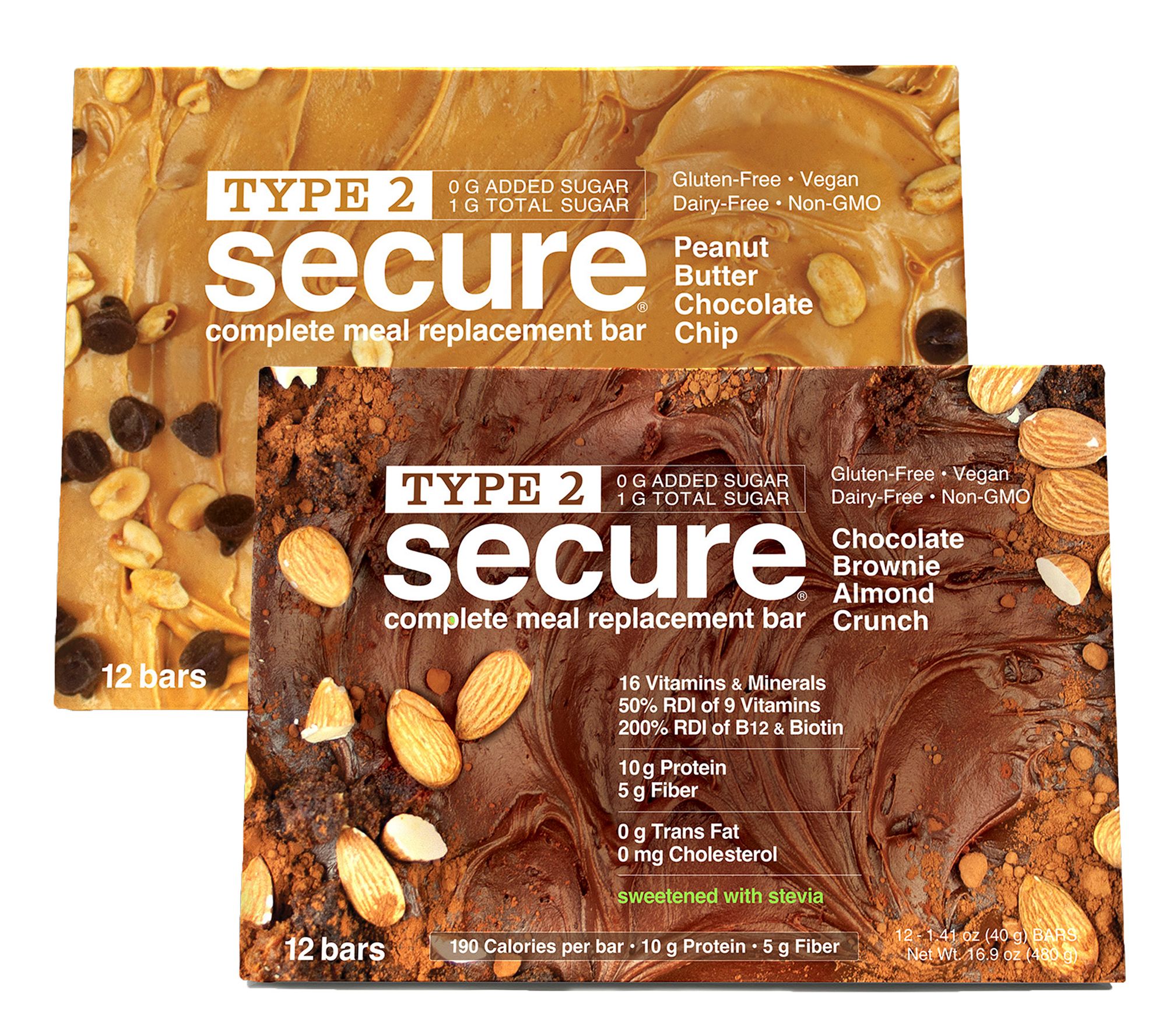 Andrew Lessman Type 2 Secure Stevia Meal Replacement 40g 24 Bars