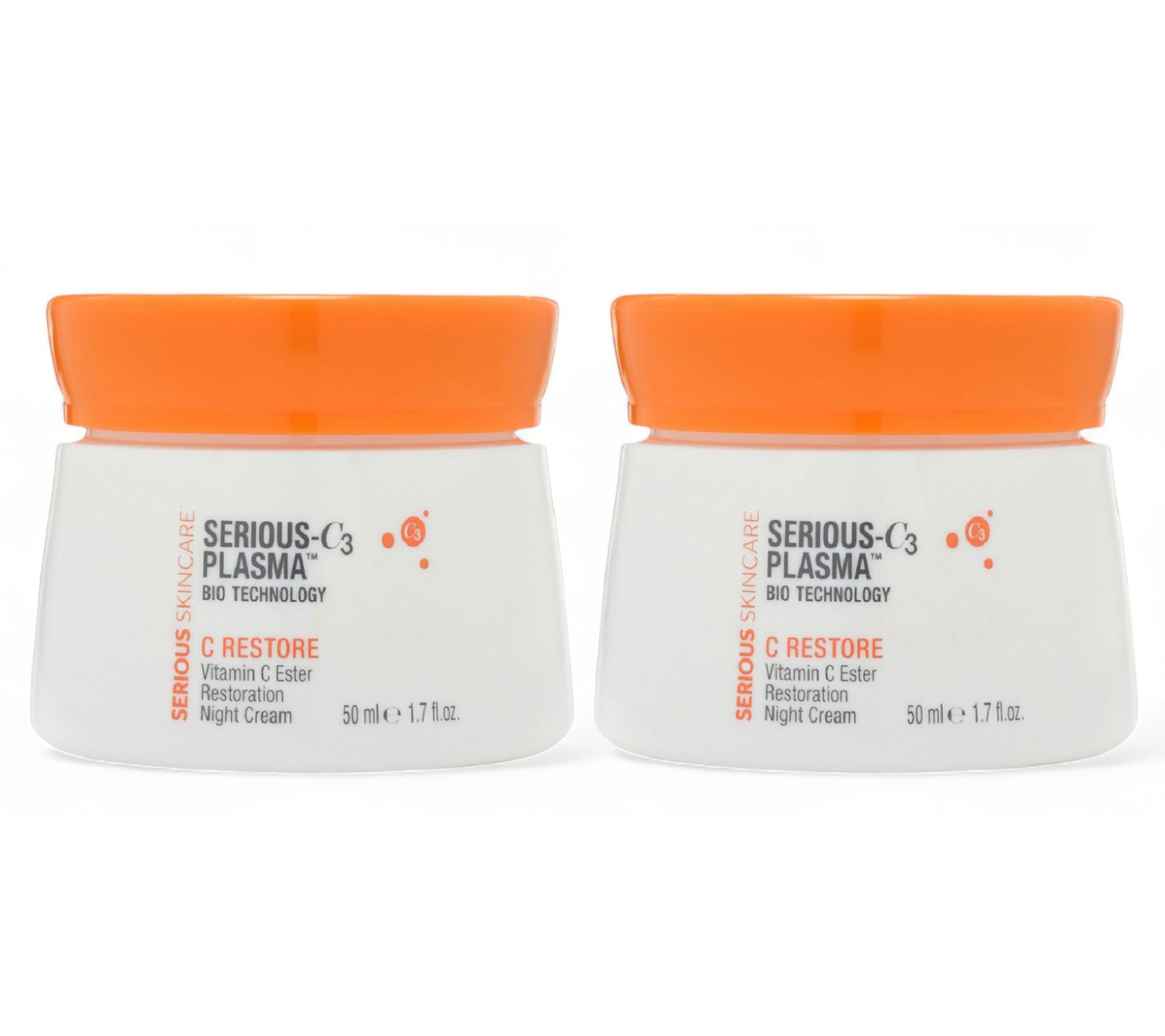 SERIOUS SKINCARE C-Restore Hydrating Night Cream 1.7oz Duo