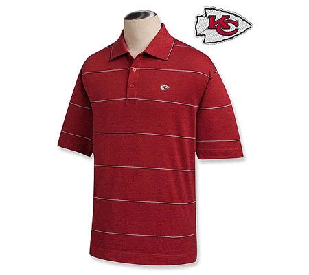 Kansas City Chiefs Cotton Stripe Polo  Striped polo shirt, Kansas city  chiefs, Polo shirt