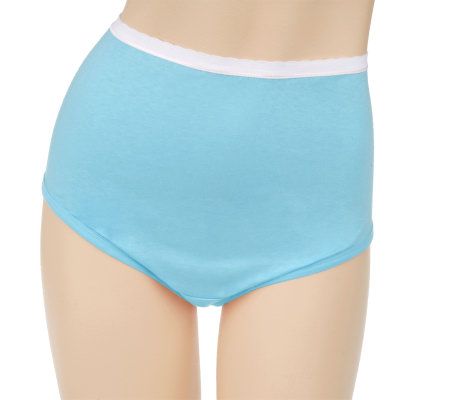 Breezies Set of 6 Cotton Panties with UltimAir Lining on QVC 