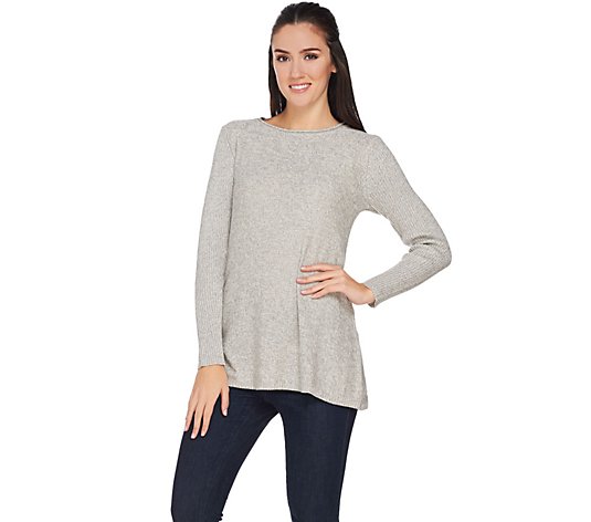 Lisa Rinna Collection Scoop Neck Long Sleeve Sweater
