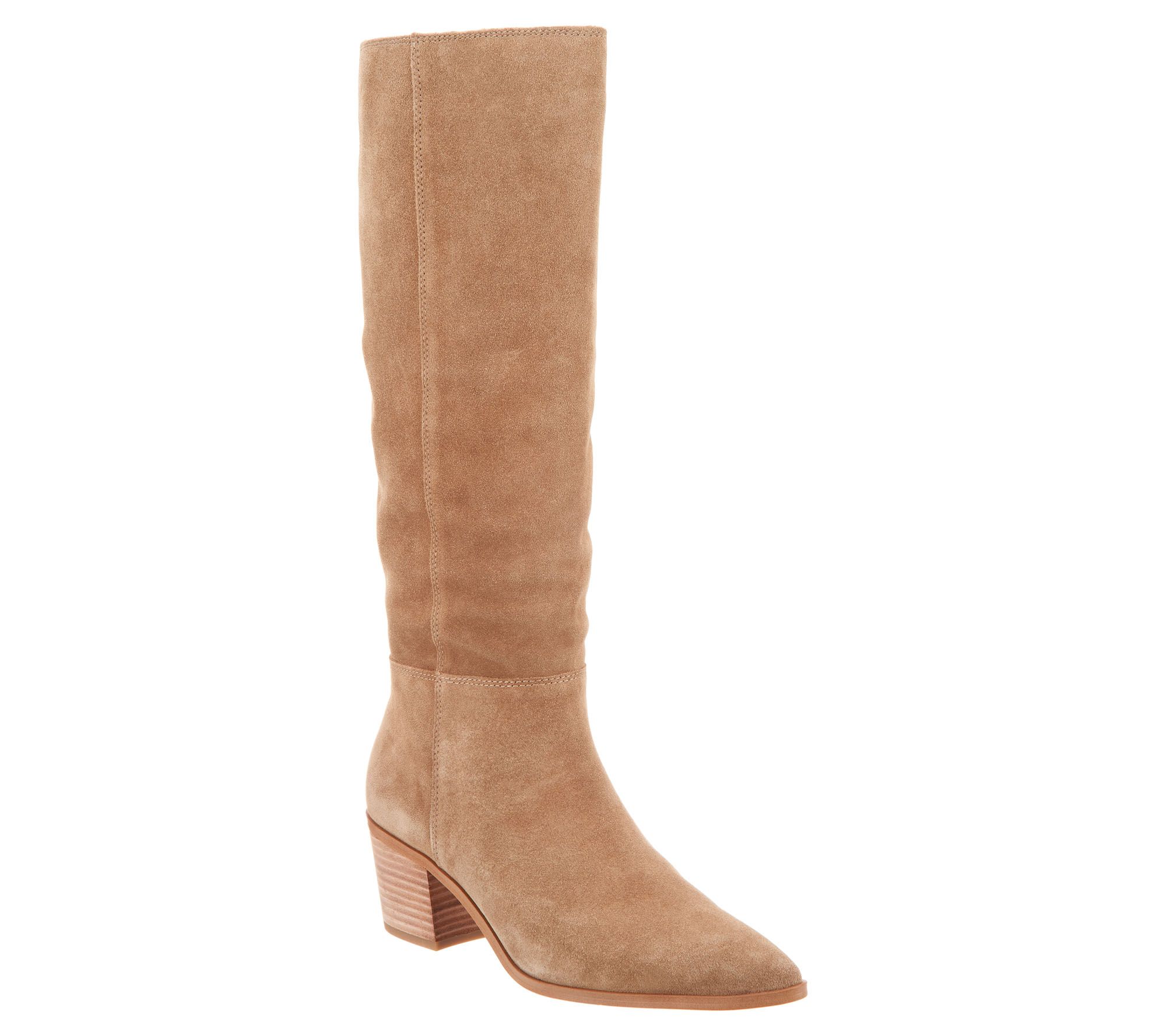 Franco Sarto Leather or Suede Tall Shaft Boots - Sharona - Page 1 — QVC.com