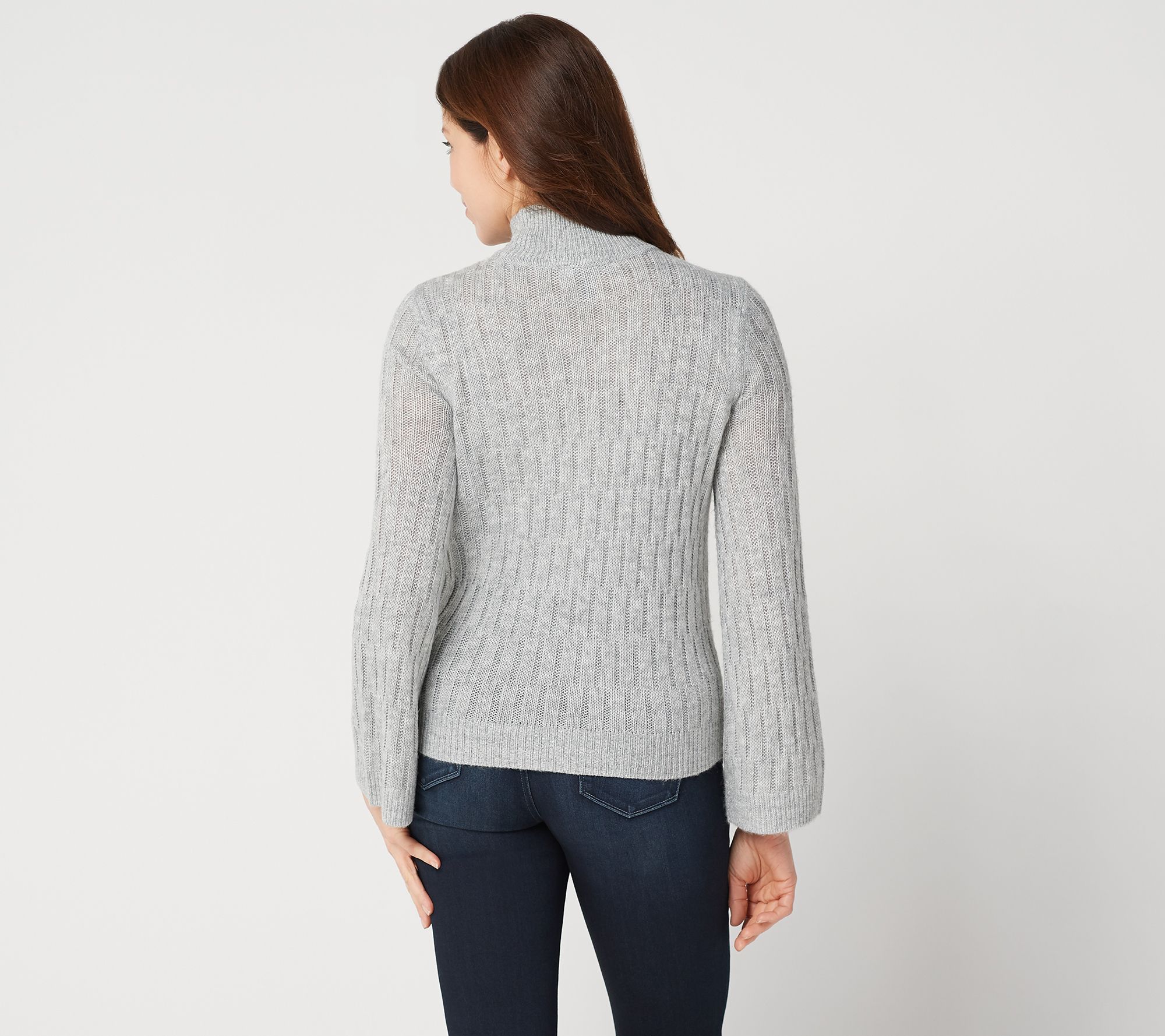 Lisa Rinna Collection Textured Wide Sleeve Sweater - QVC.com
