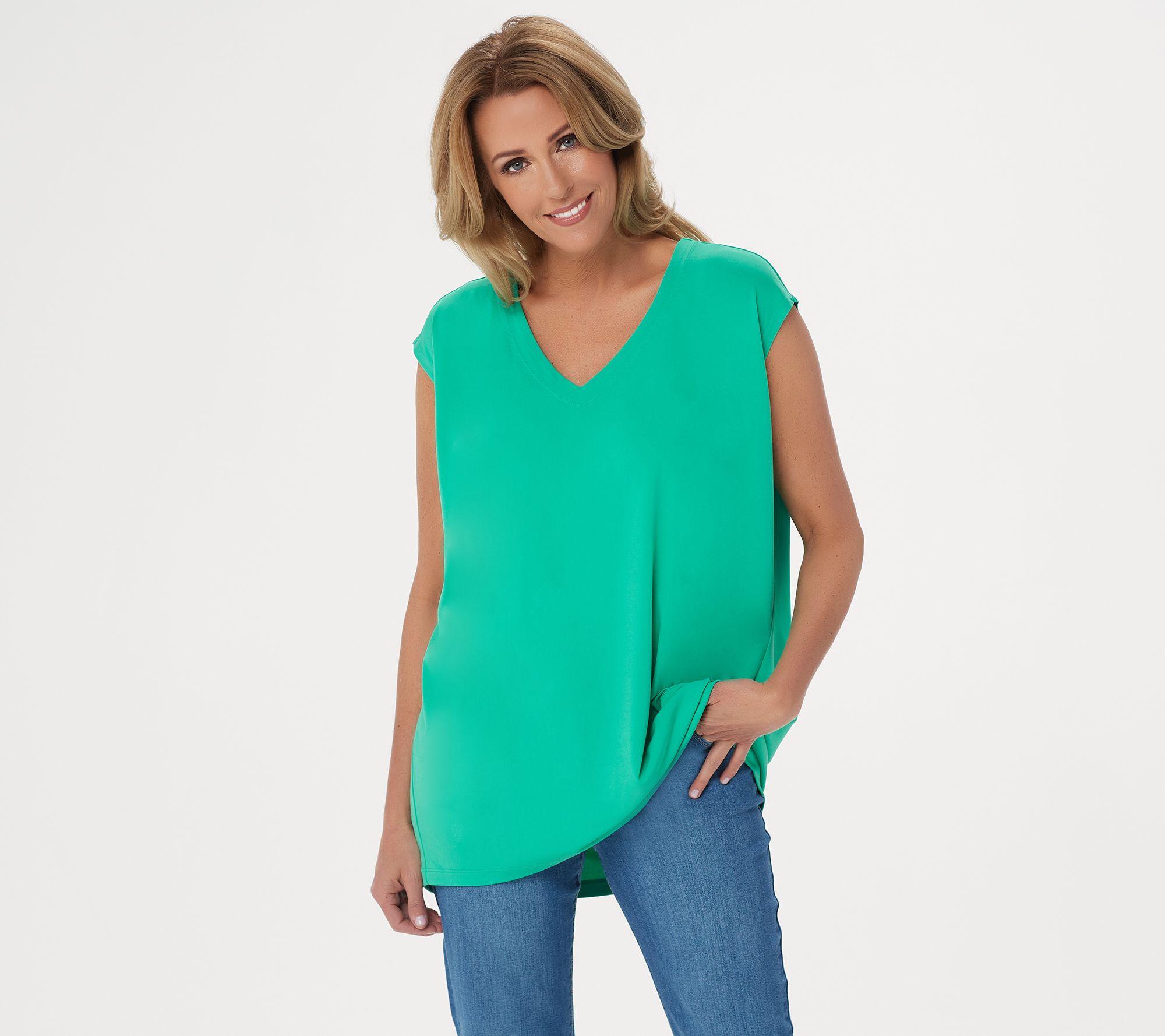 qvc susan graver liquid knit tops