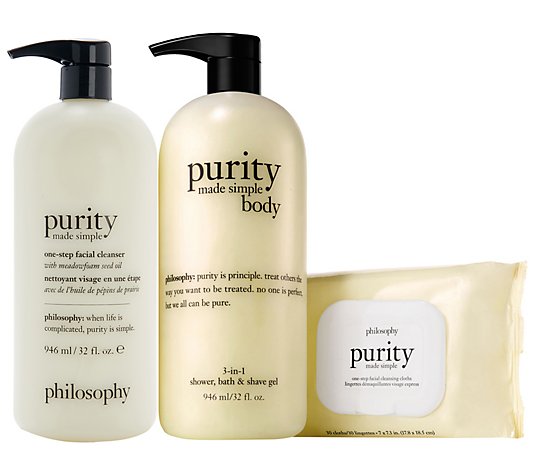 philosophy purity made simple face and body trio