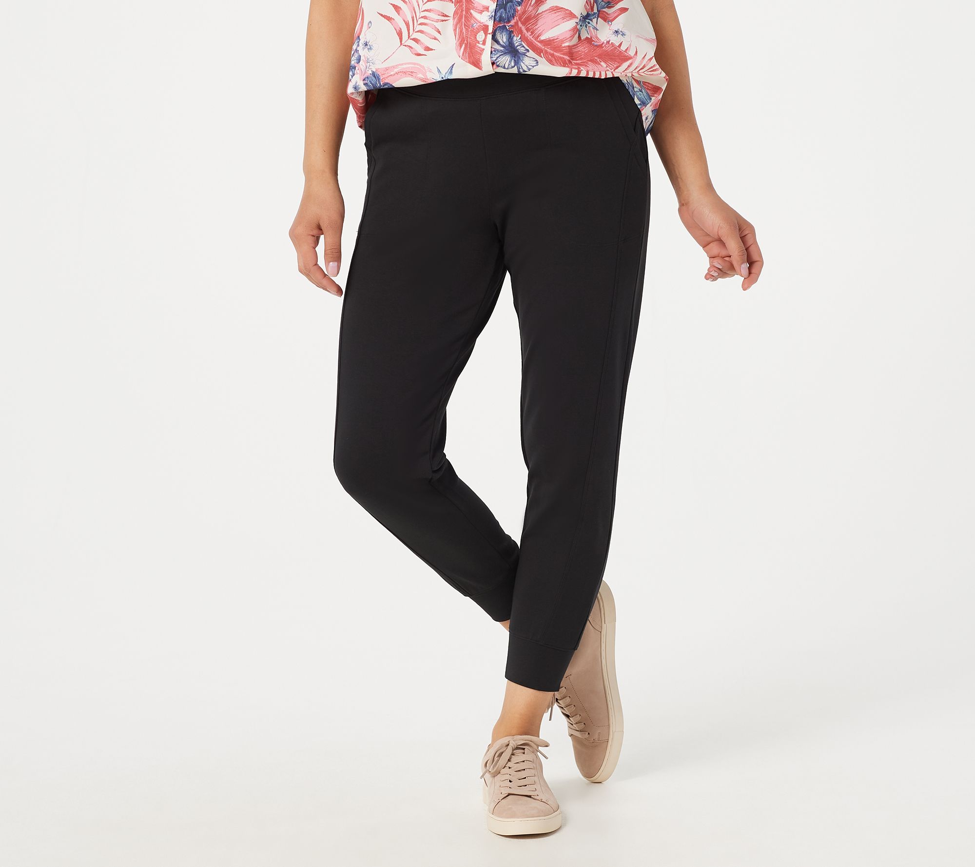 "As Is" Denim & Co. Active Reg. French Terry Ankle Length Joggers
