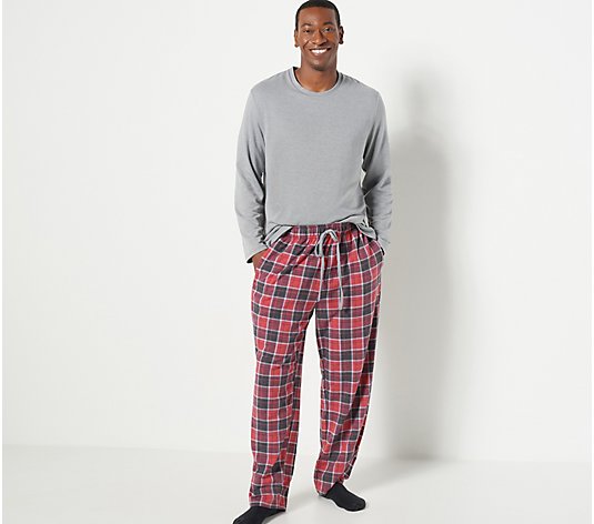 Cuddl Duds Men's Comfortwear Cozy Warmth Pajama Set