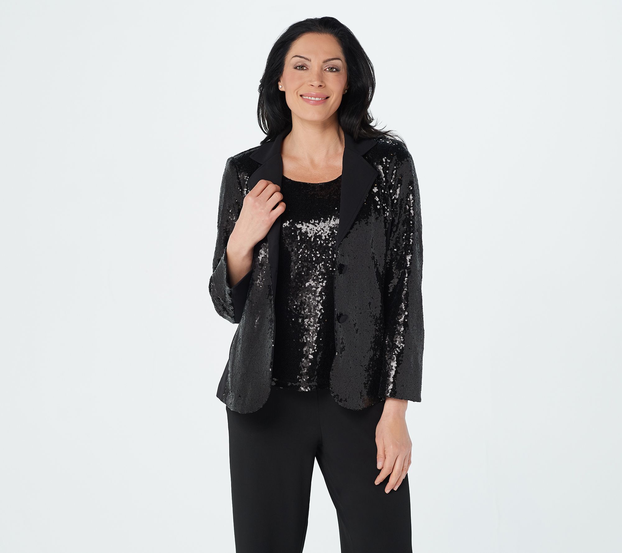 qvc sequin tops