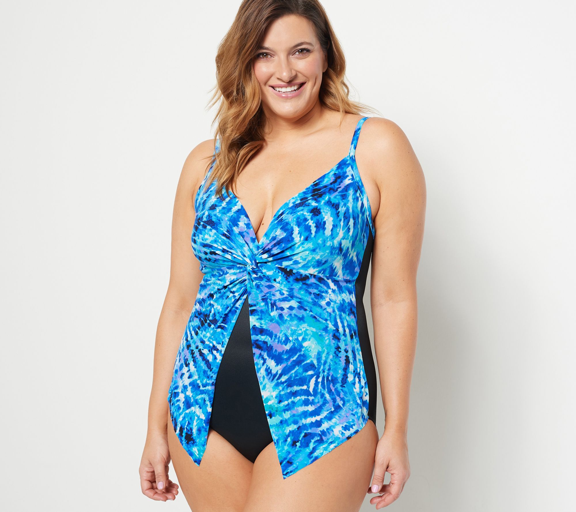 Miraclesuit Rock Solid Avra High Neck One Piece Swimsuit | Dillard's
