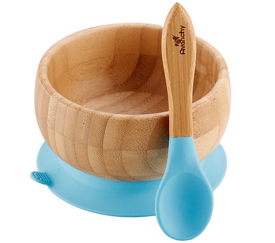 Avanchy Bamboo Baby Bowl and Spoon