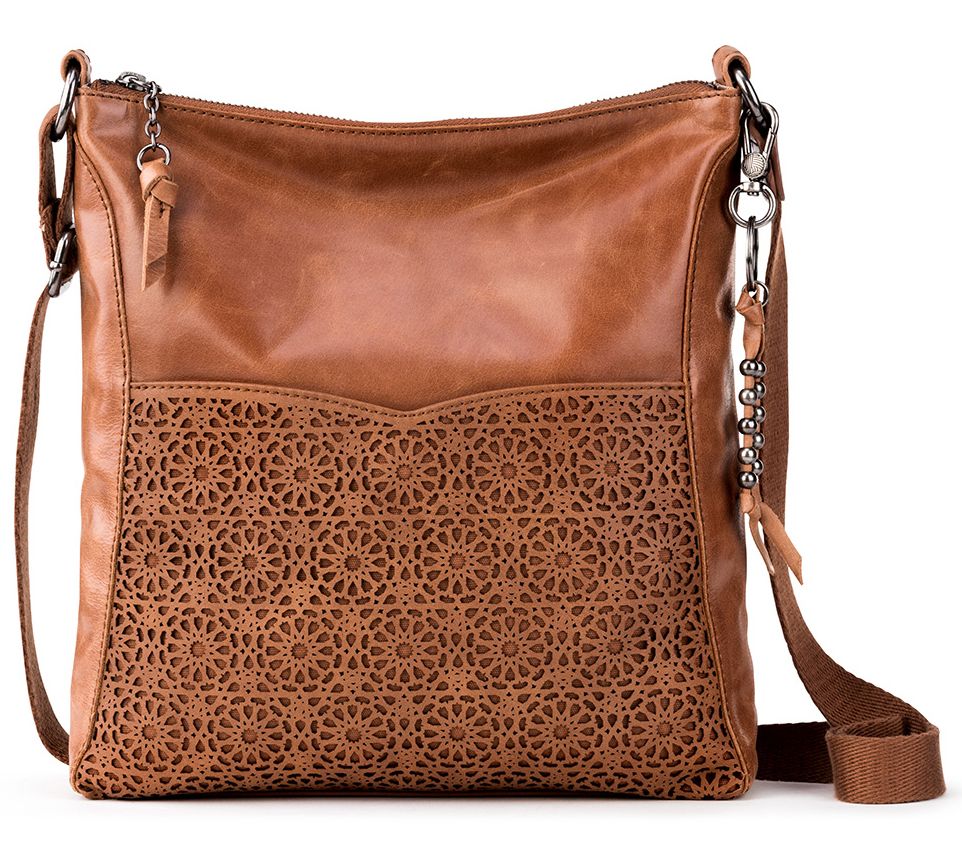 The Sak Lucia Crossbody with Lasercut Detail - QVC.com