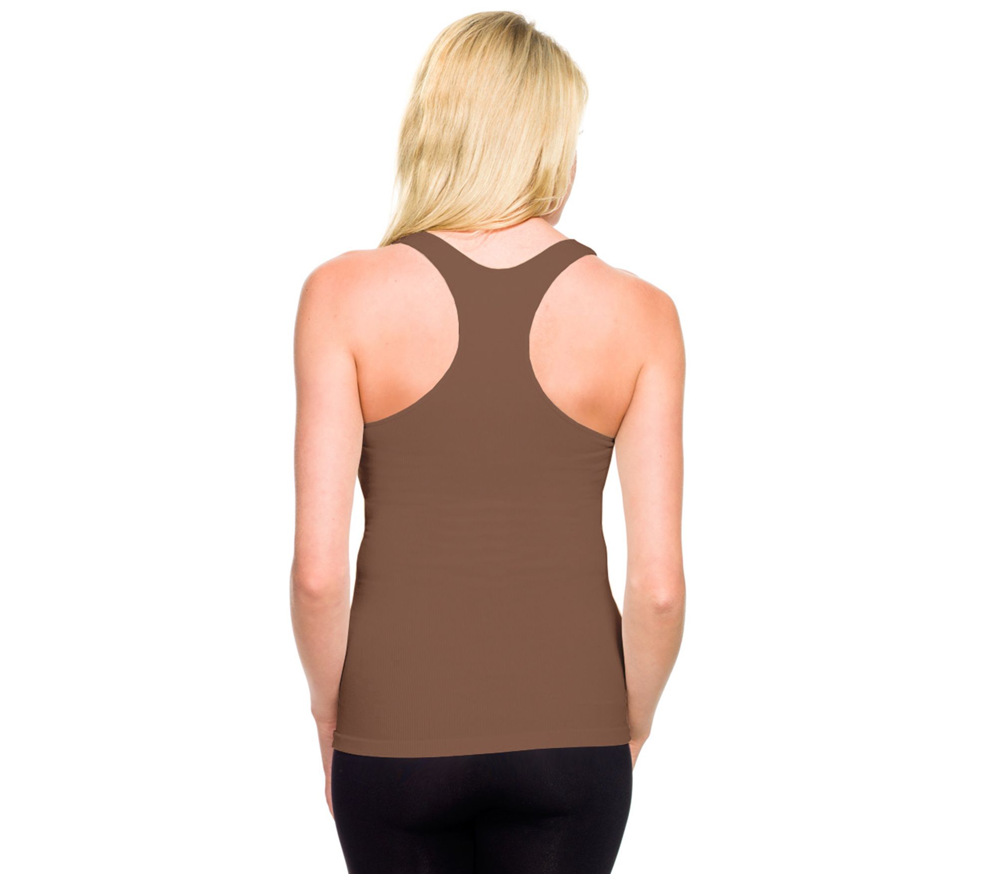 Skinnytees Ribbed Racerback Tank
