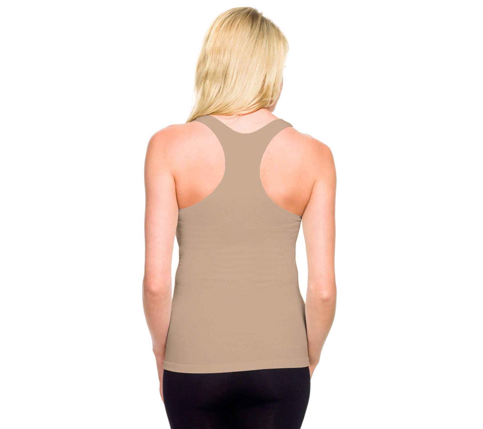 Skinnytees Ribbed Racerback Tank
