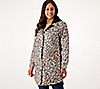 Nuage Mixed Quilted Coat with Scuba Hood