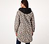 Nuage Mixed Quilted Coat with Scuba Hood, 1 of 3