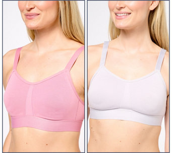 As Is Cuddl Duds Intimates Modal Seamless Front Hook Wirefree Bra 