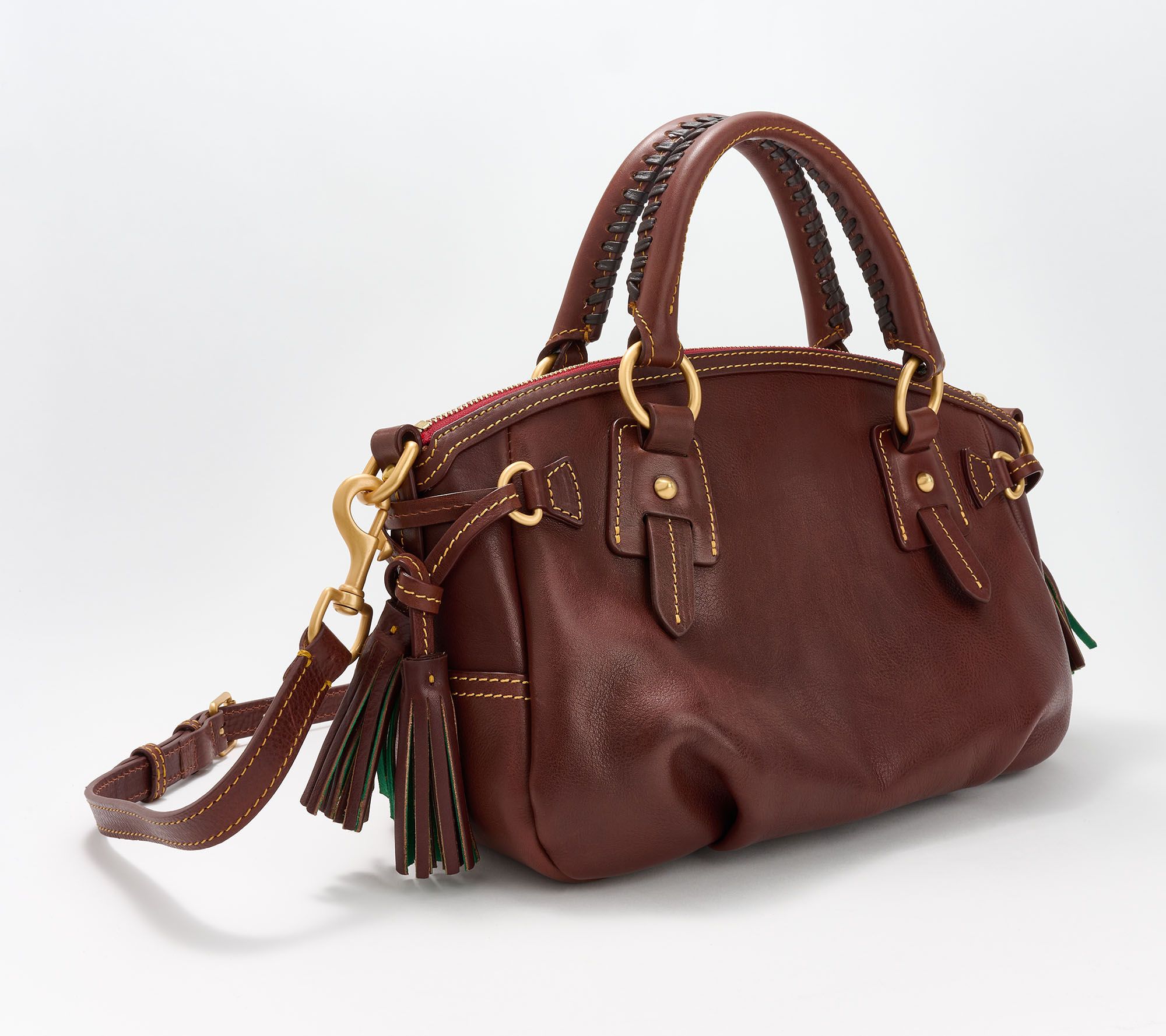 Qvc florentine small satchel new arrivals