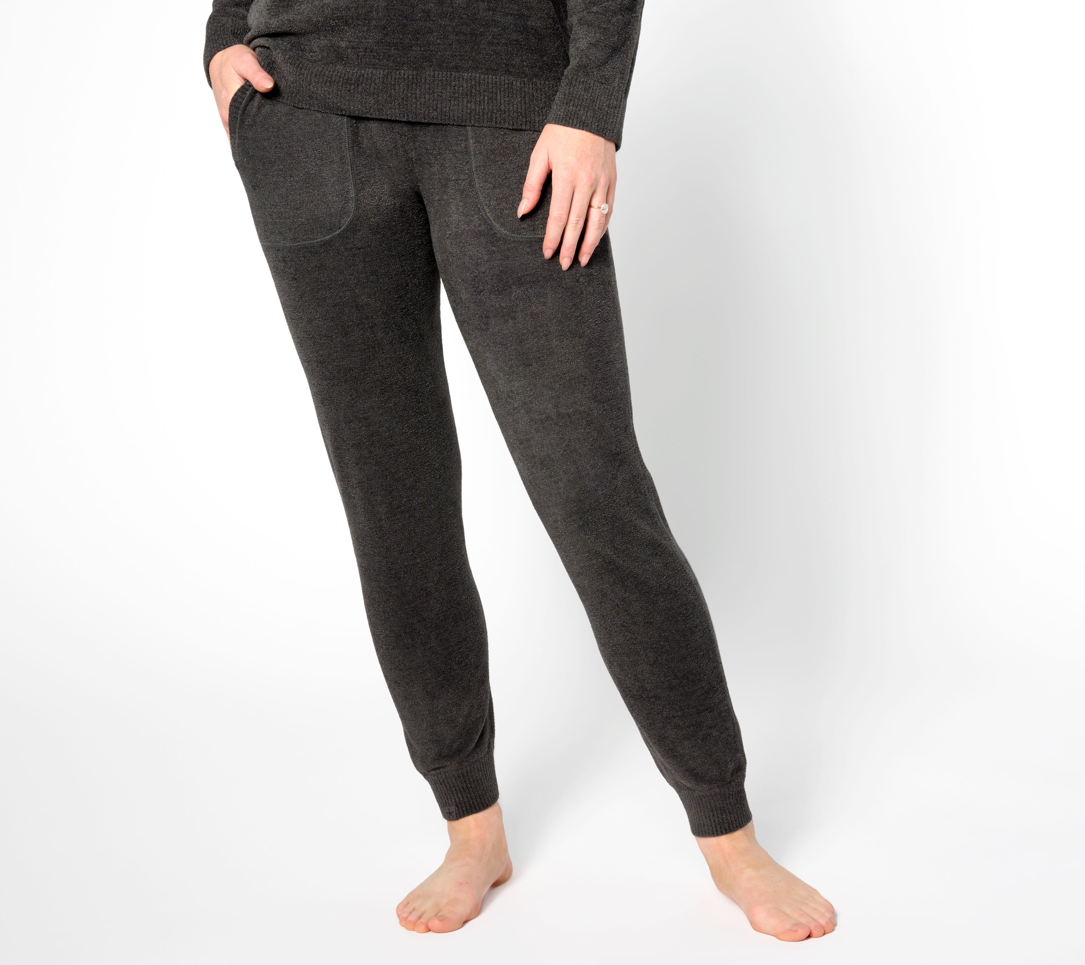 Pacific Petite Relaxed Fit Joggers in Heather Grey