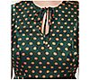 Unique Vintage Hunter Green & Rust Polka Dot Swing Dress, 4 of 5