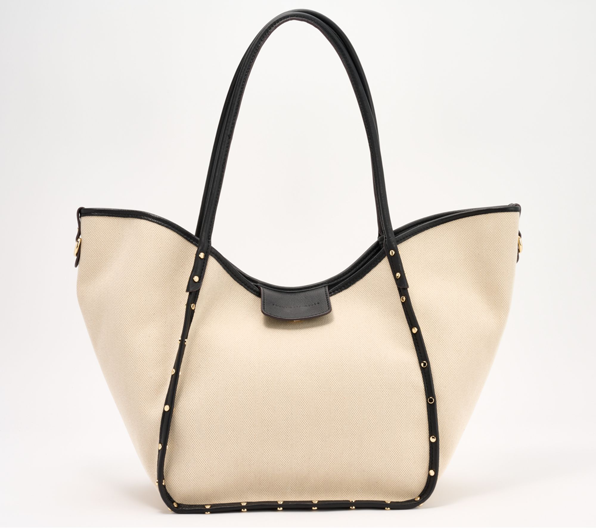 Aimee Kestenberg Leather Lenny Studded Tote - QVC.com