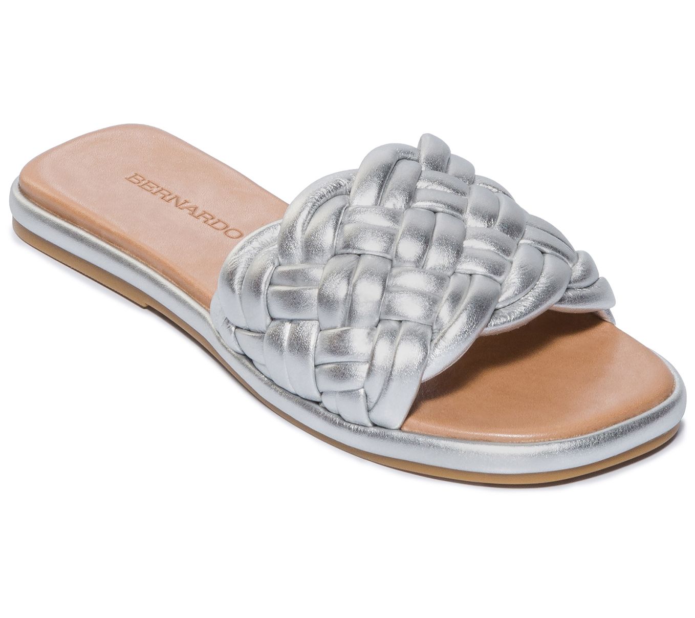Bernardo Leather Woven Sandal - Troy