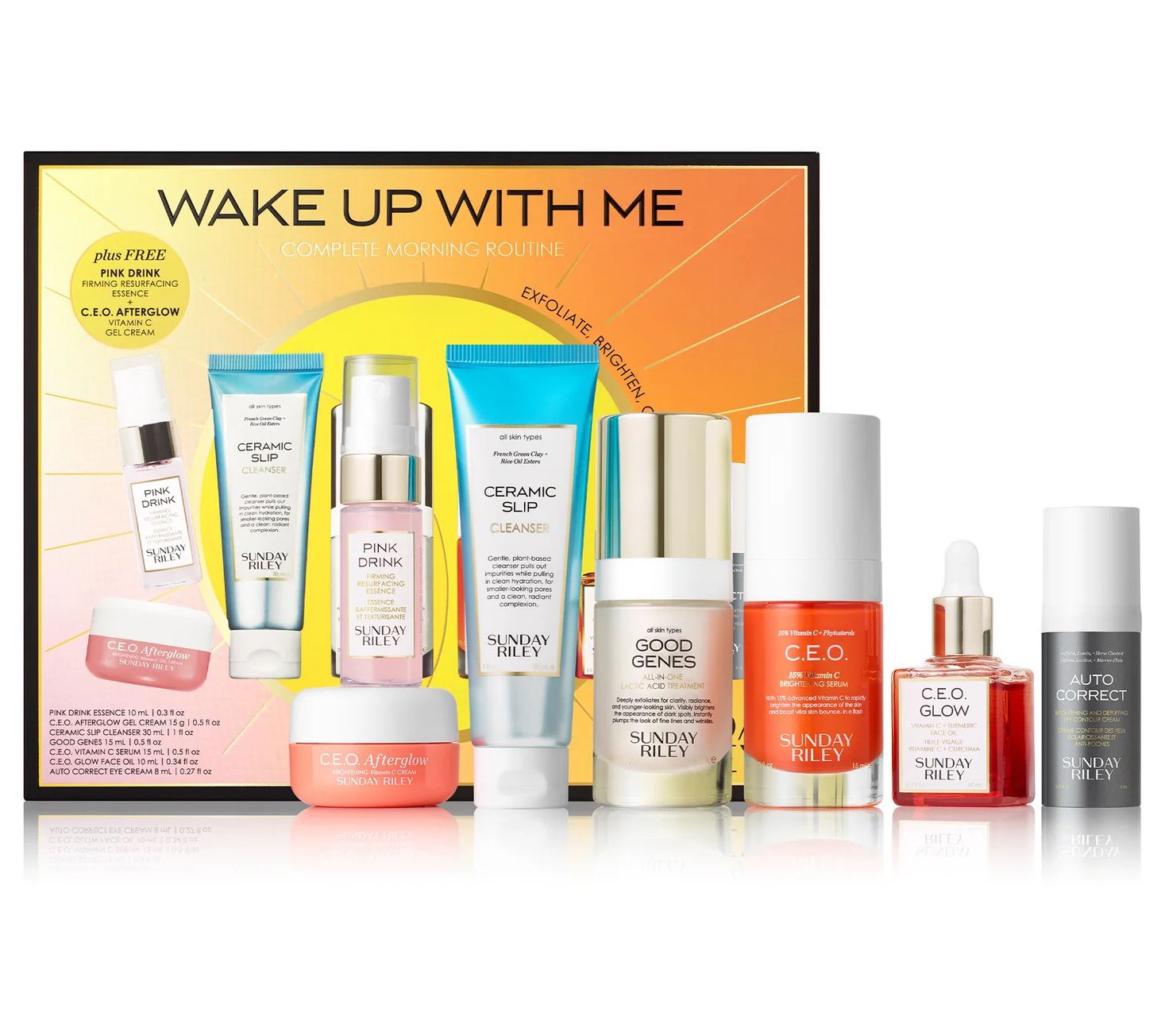 Sunday Riley Wake Up with Me Complete Morning Routine Set