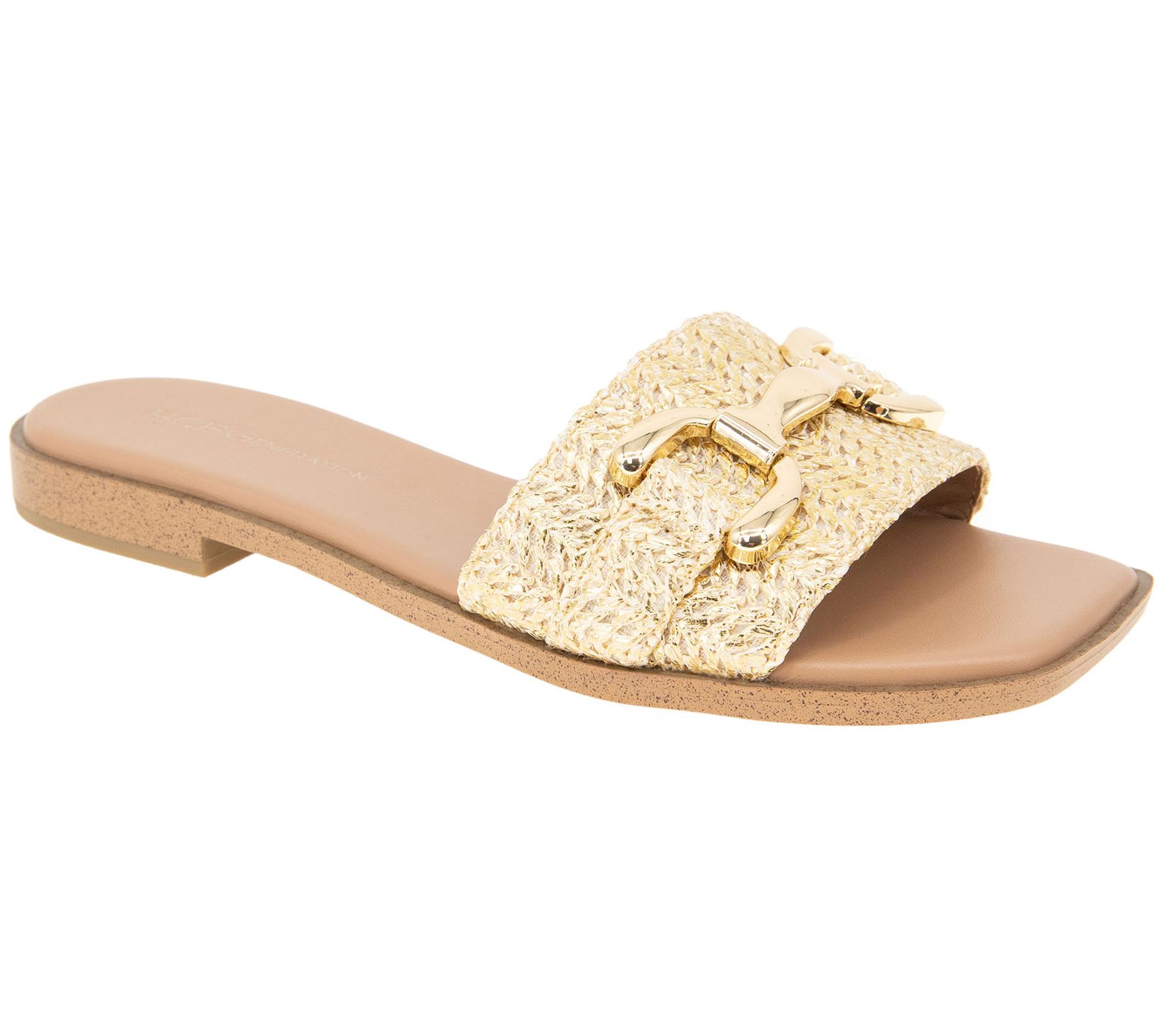 BCBGeneration Raffia Slip On Sandal- Lorma