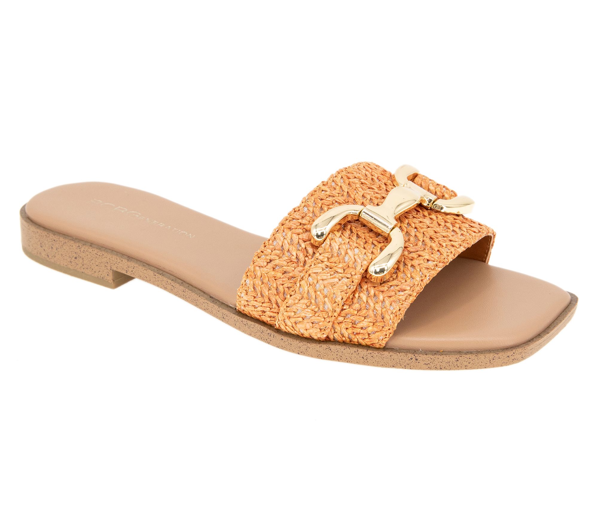 BCBGeneration Raffia Slip On Sandal- Lorma