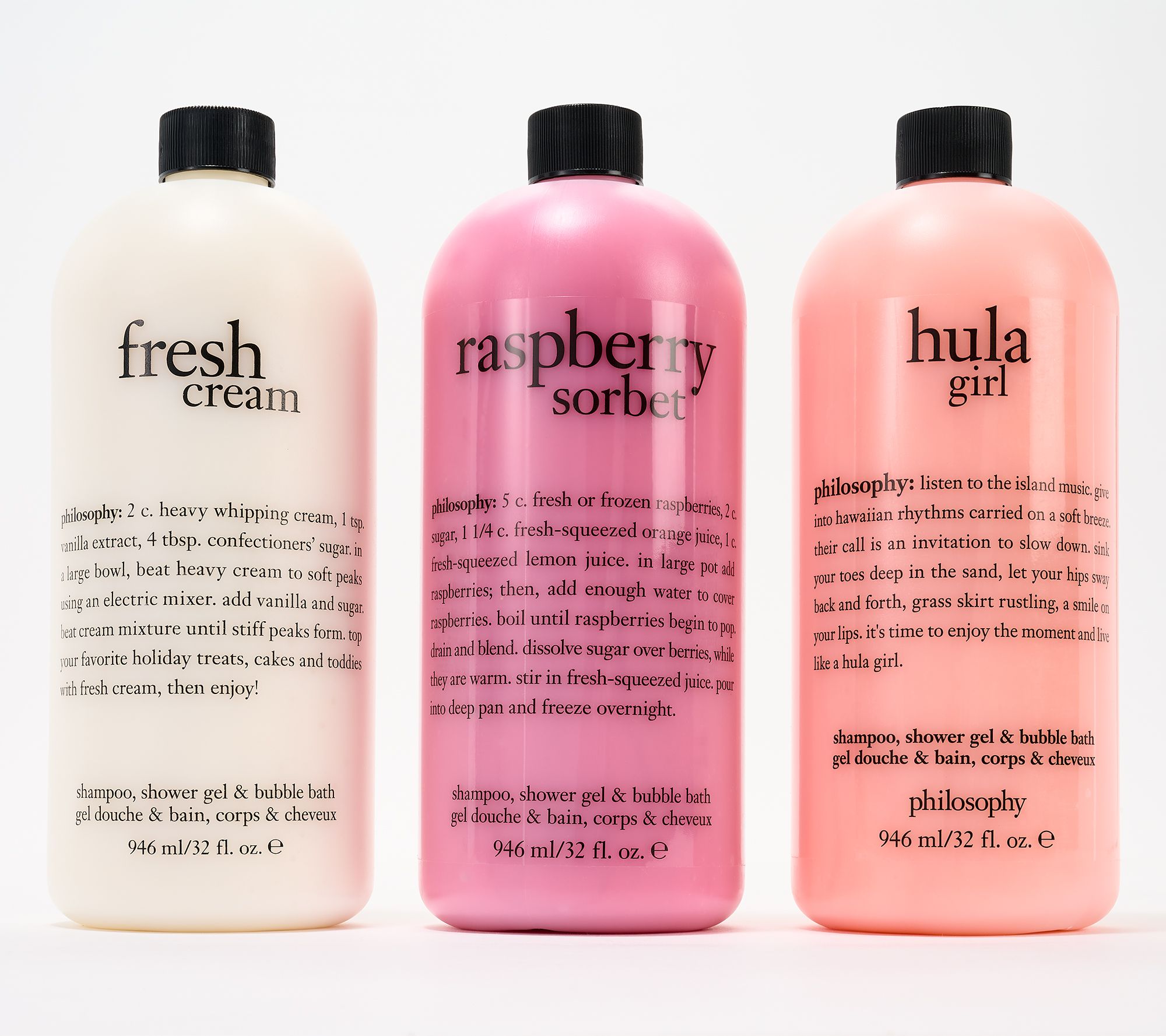 philosophy 32oz trio of treats shower gel Auto-Delivery - QVC.com