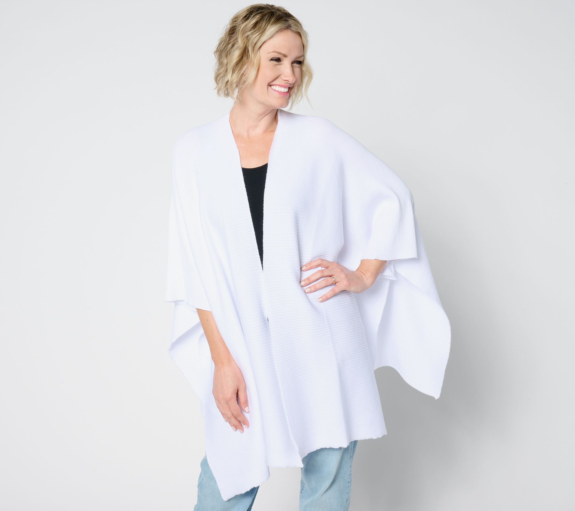 "As Is" nicole by Nicole Miller Knit Travel Wrap