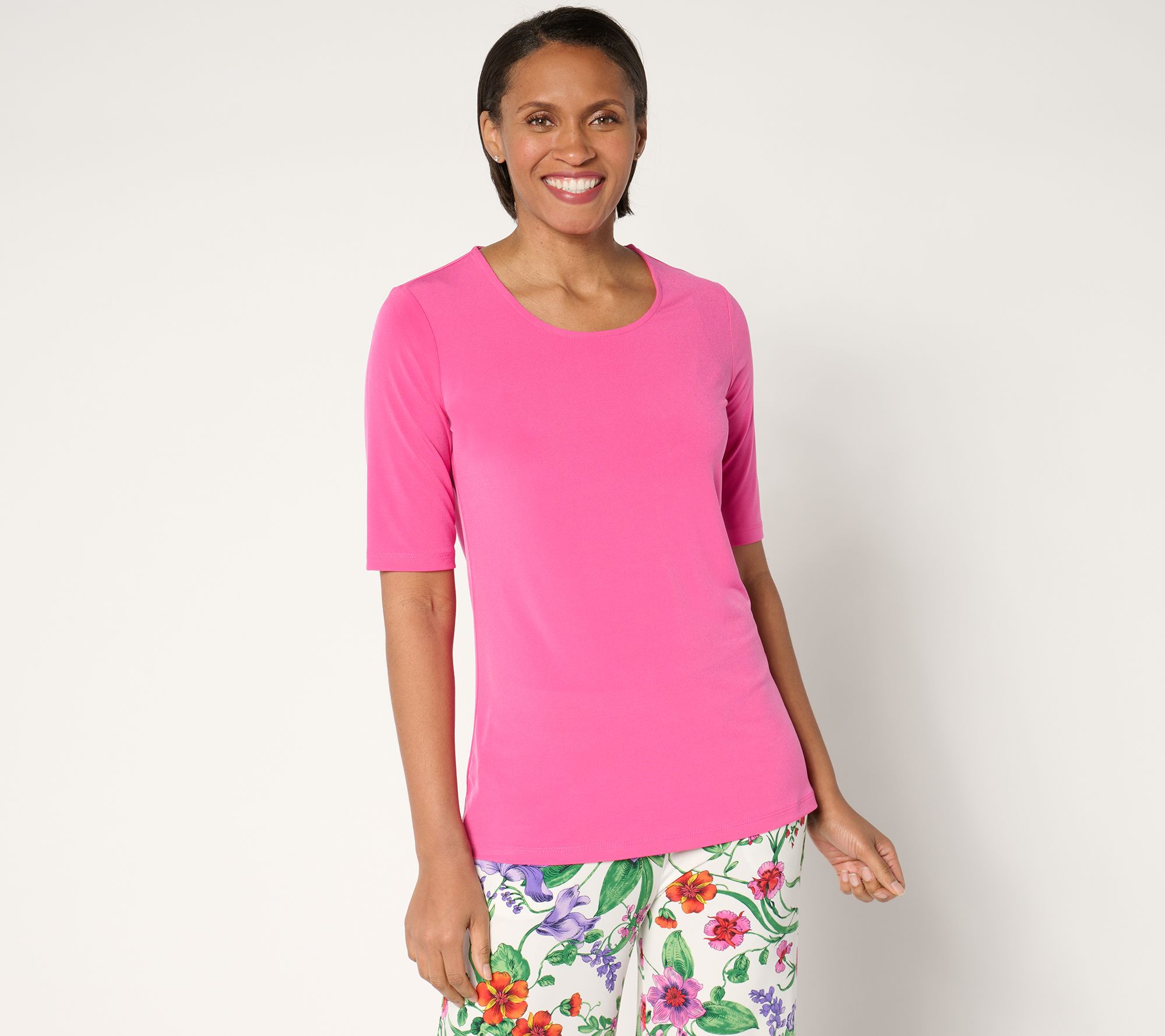 Susan Graver Modern Essentials Liquid Knit Top