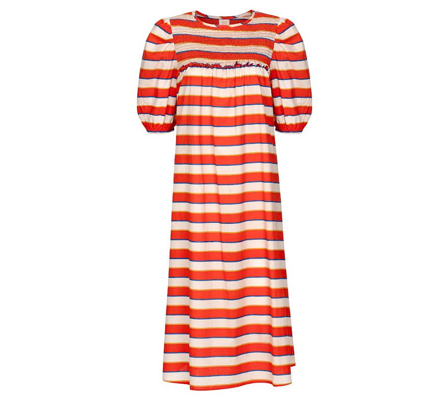 Sunshine Tienda Nomad Hildago Stripe Cotton Smo ked Dress