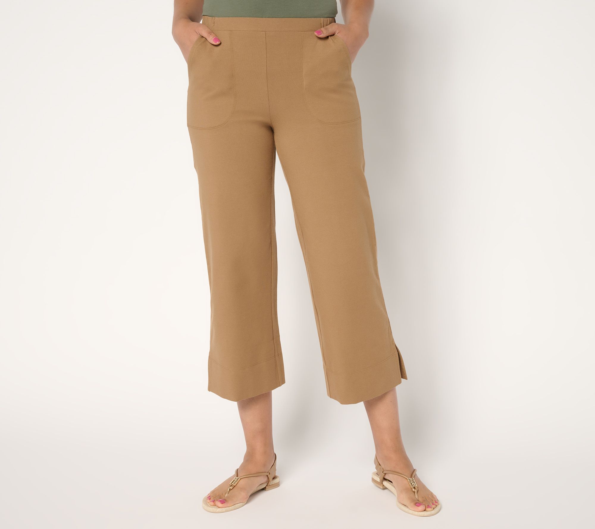 Women with Control Petite 86/14 Wide Leg Crop Pants