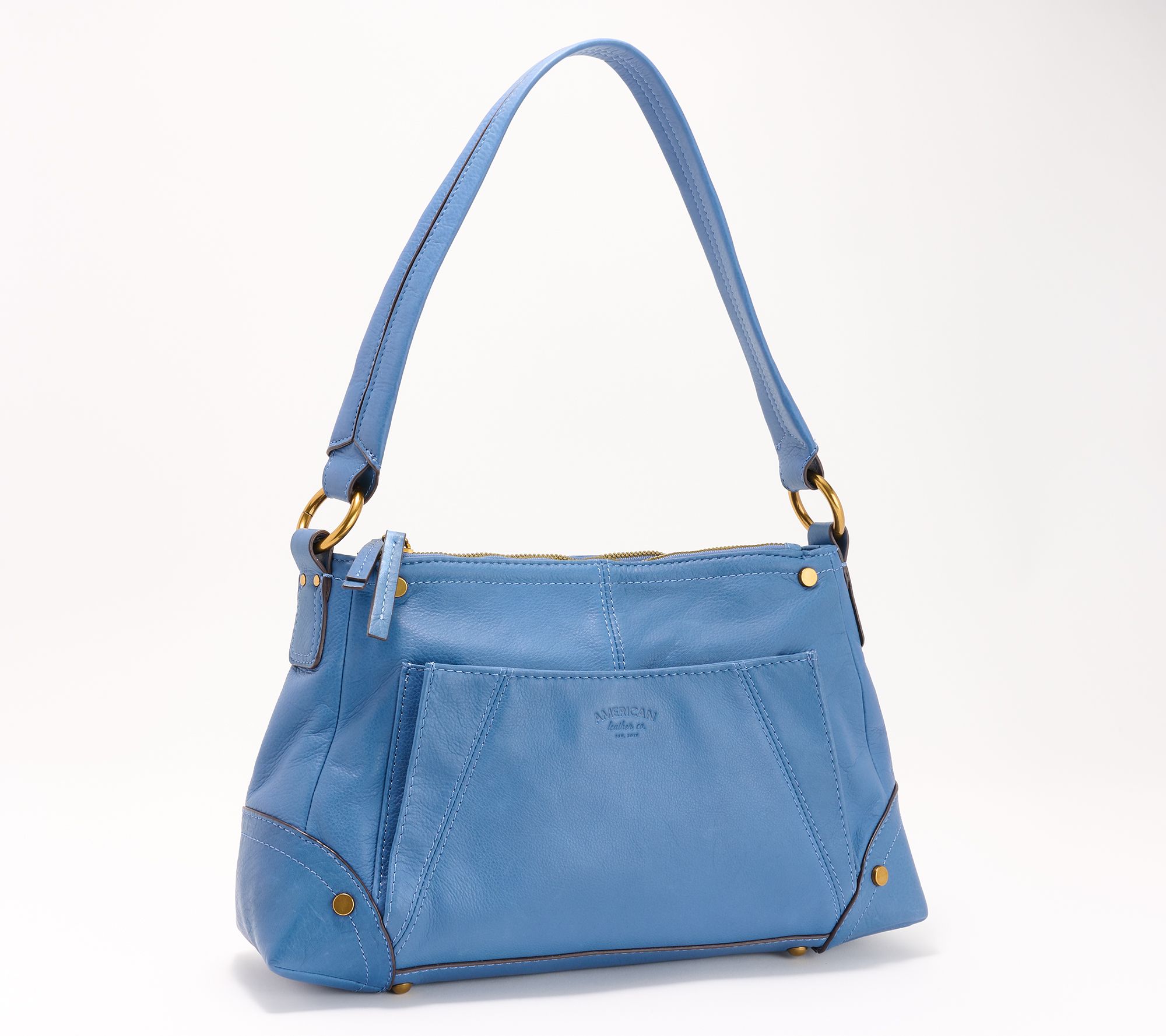 "As Is" American Leather Co. Triple Entry Shoulder Bag