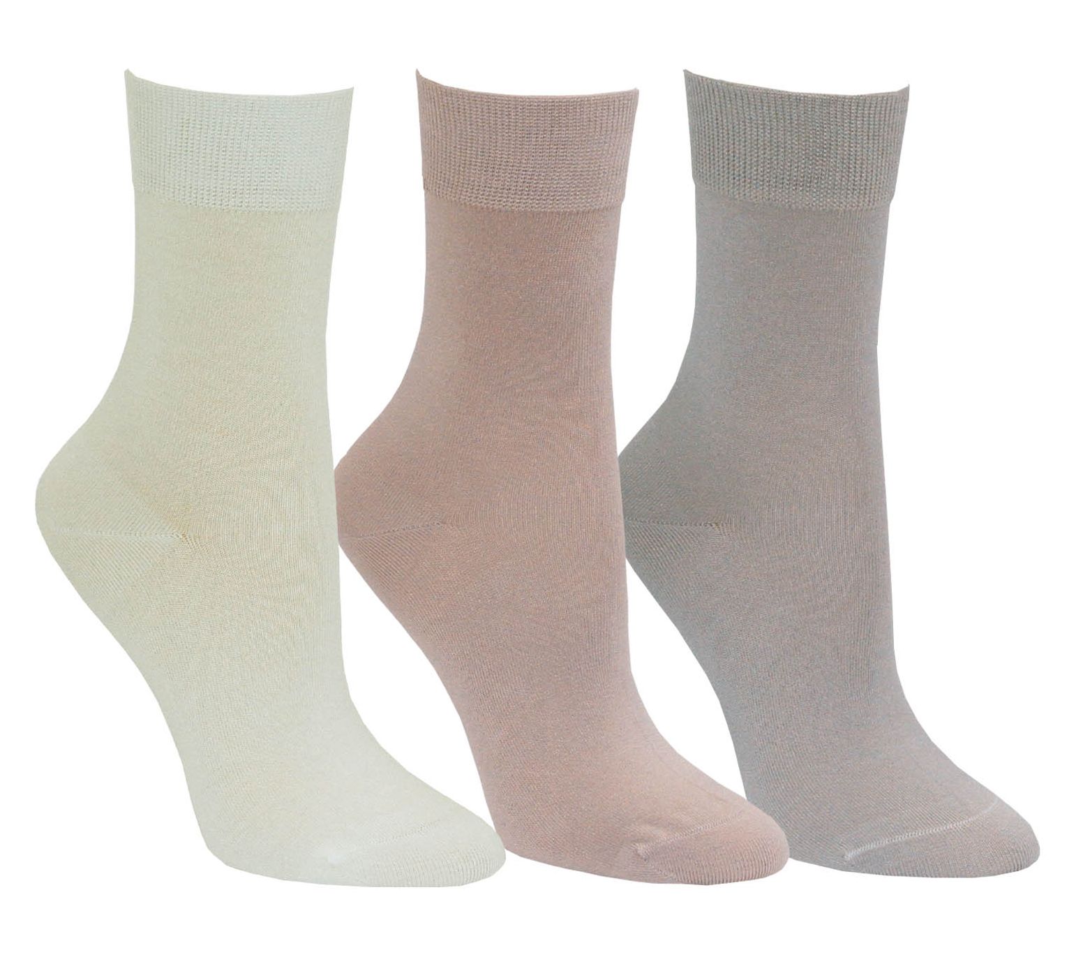 Envy Legwear Ladies' Set of 3 Spring Modal Anklet Socks