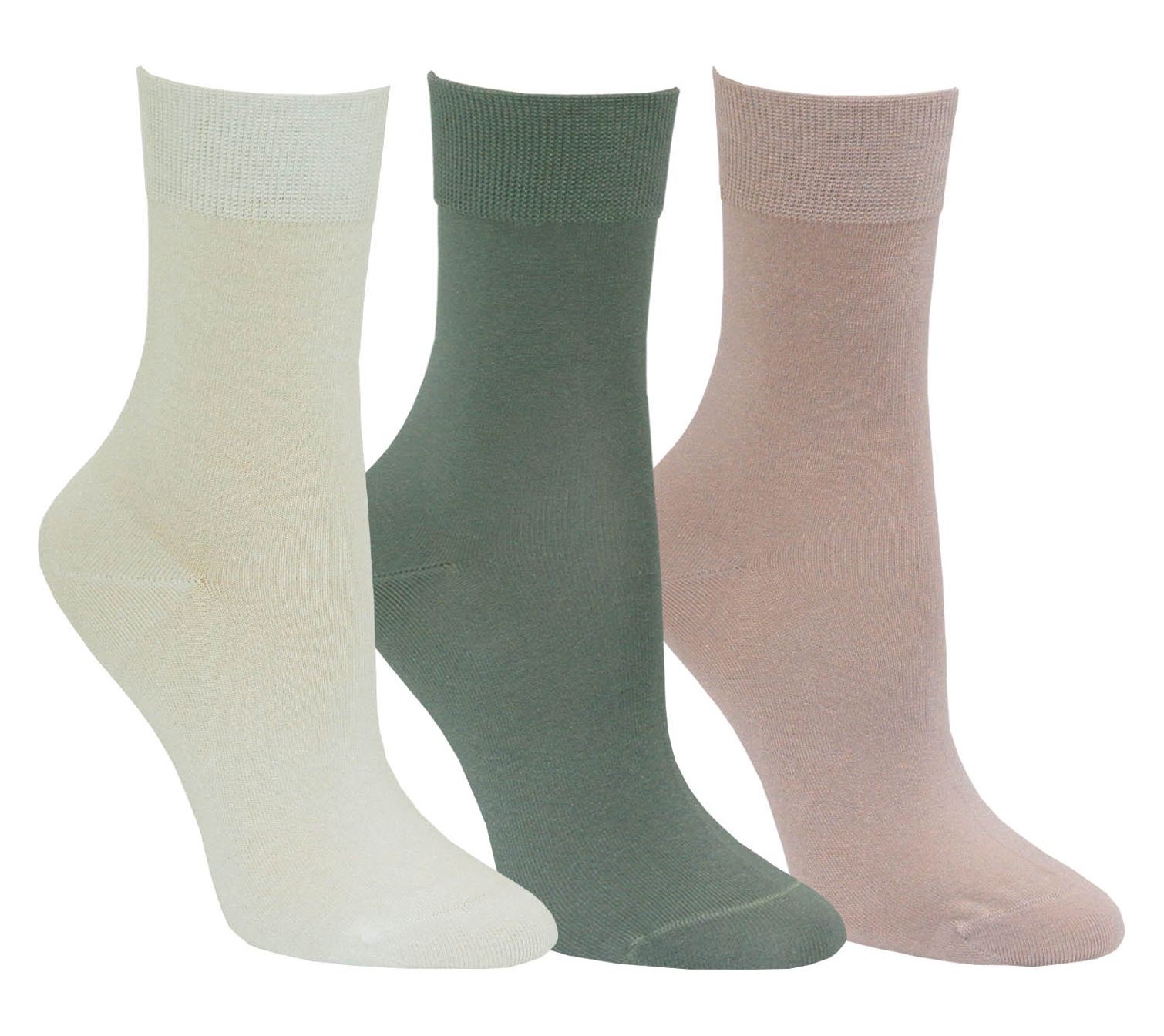 Envy Legwear Ladies' Set of 3 Spring Modal Anklet Socks