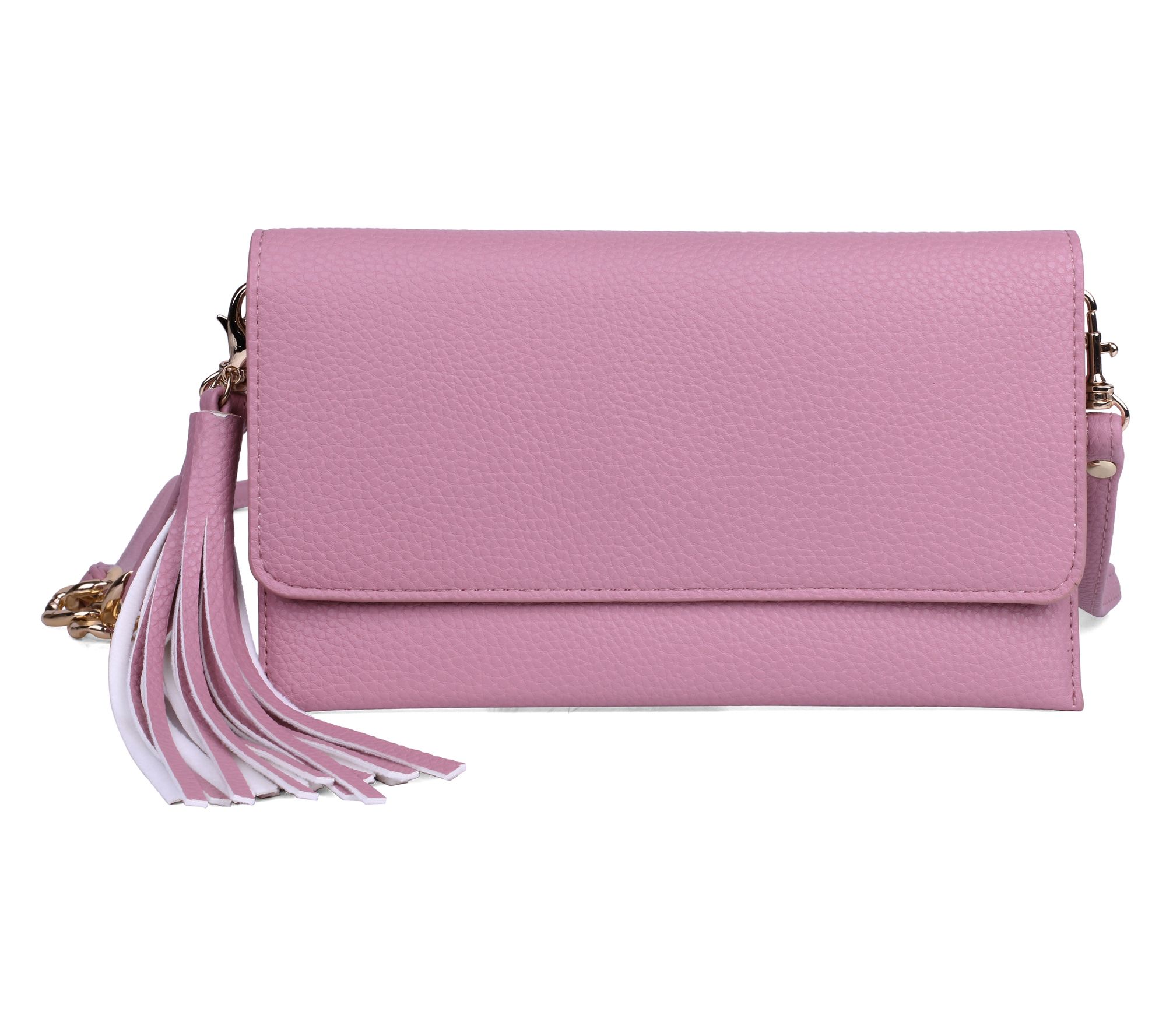 Julia Buxton Vegan Leather Phone Wallet w/ Crossbody Strap