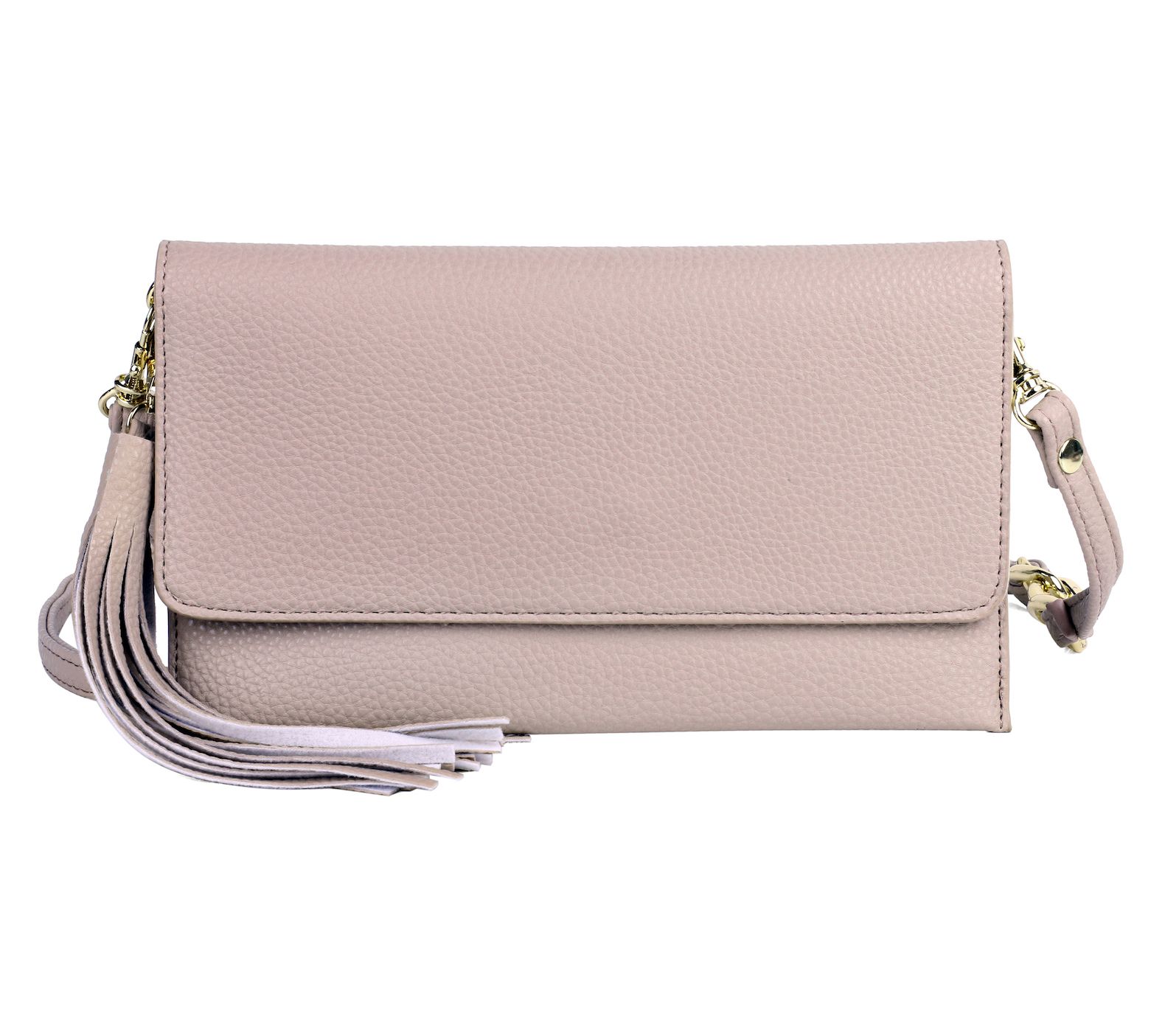 Julia Buxton Vegan Leather Phone Wallet w/ Crossbody Strap