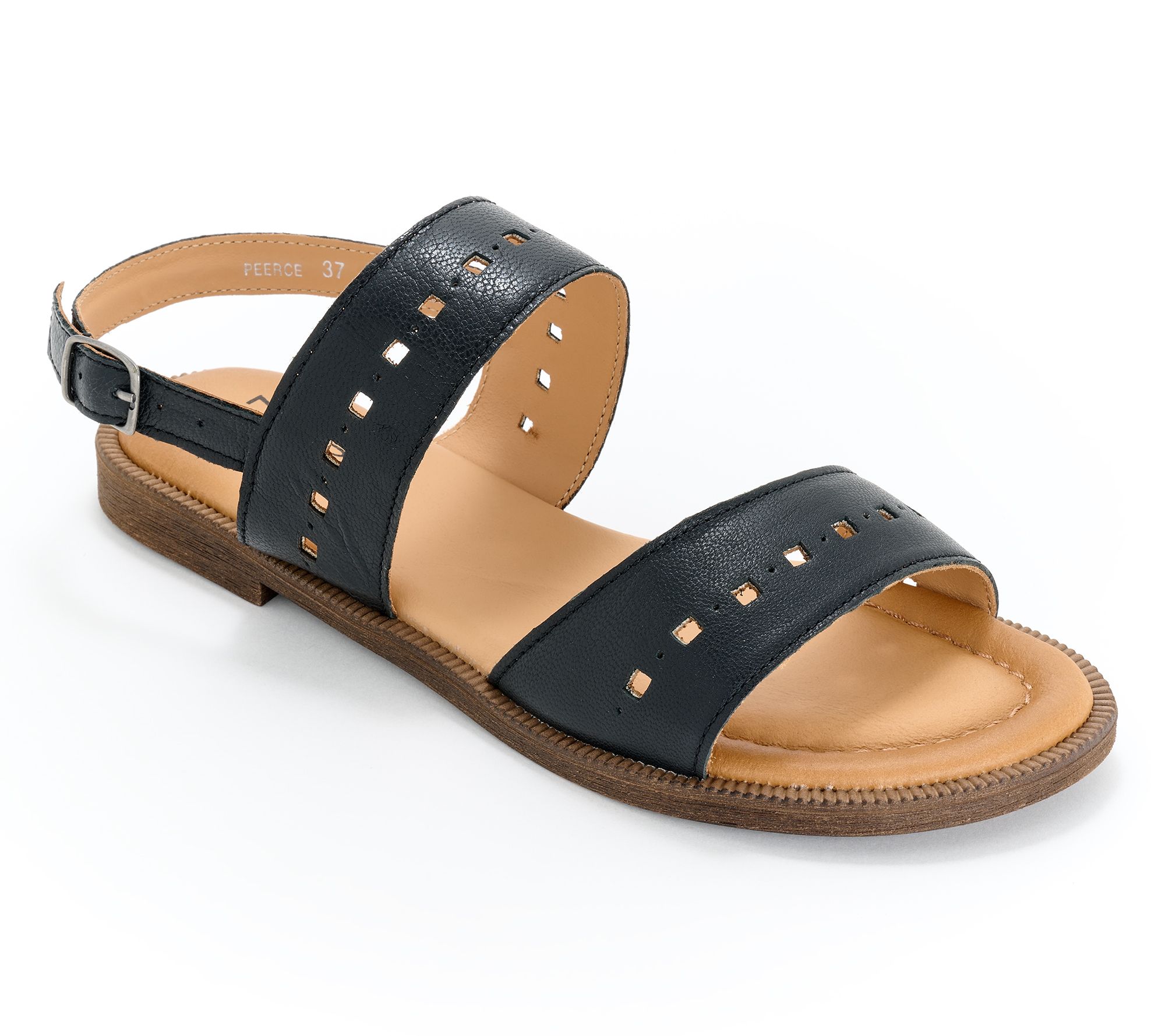 "As Is" Miz Mooz Leather Backstrap Sandals - Peerce