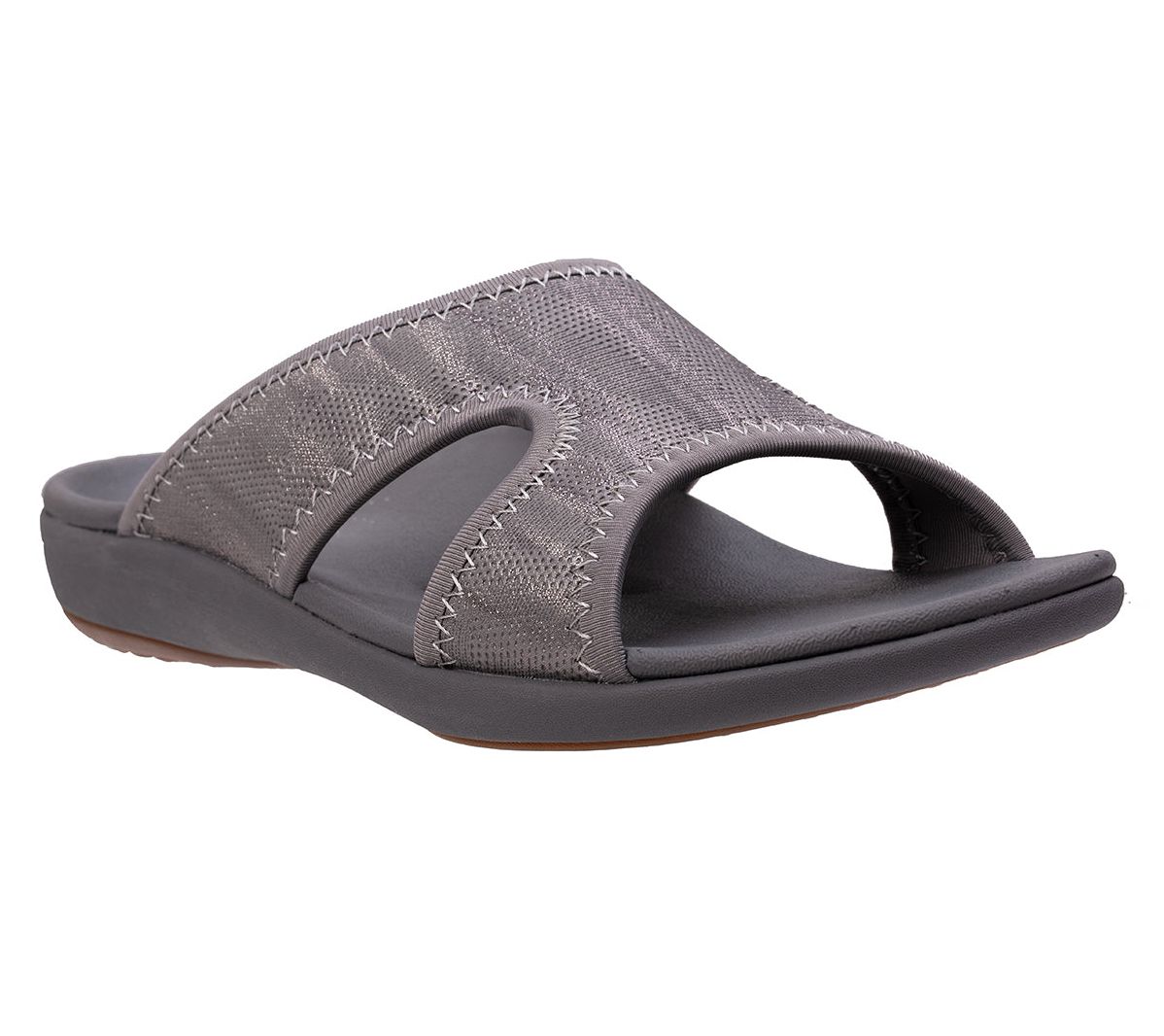 Revitalign Orthotic Metallic Slide Sandals - Brook